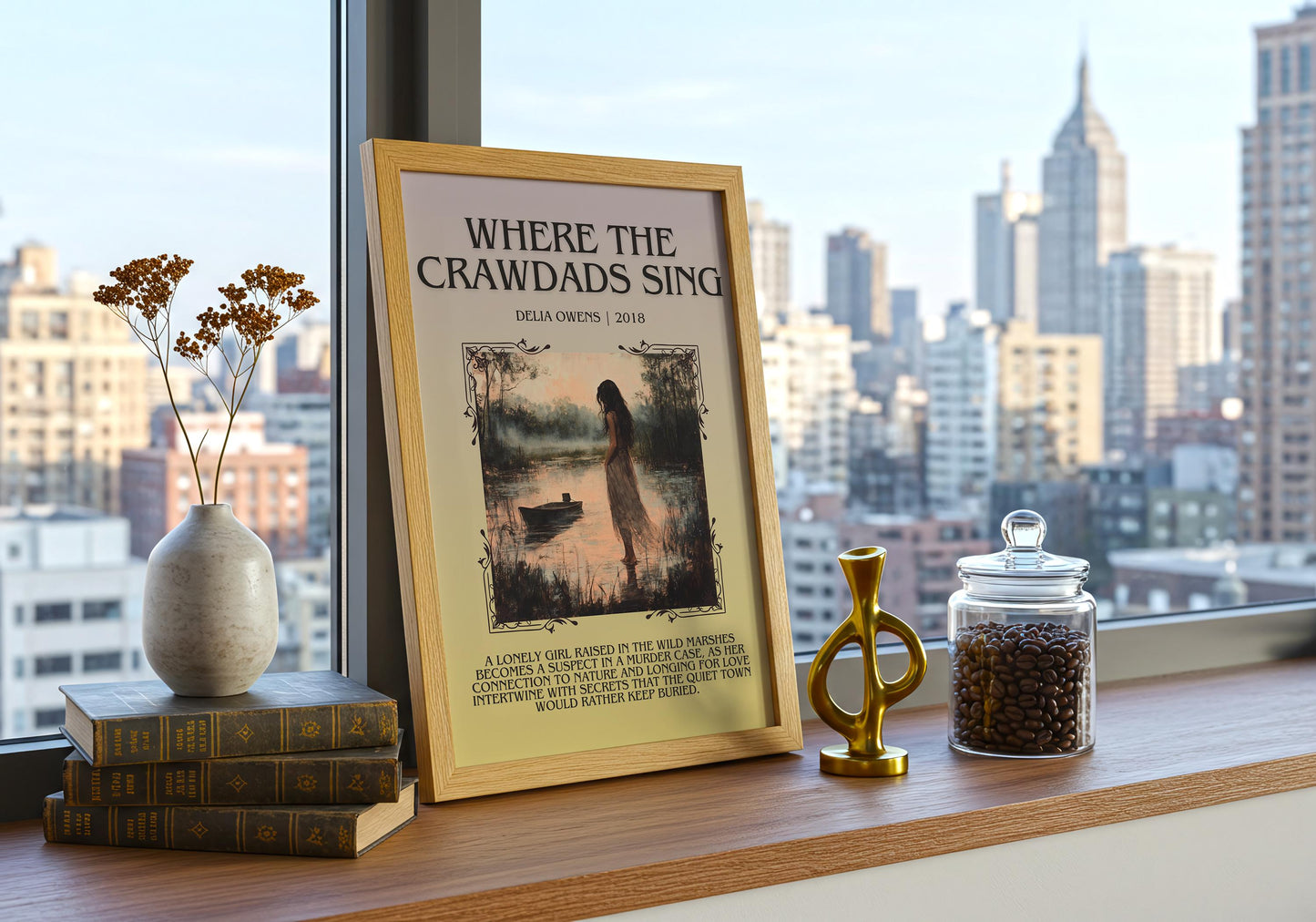 Where The Crawdads Sing by Delia Owens | Descriptive Book Poster | Blurby