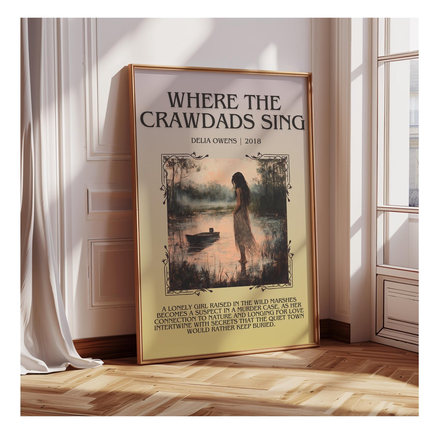 Where The Crawdads Sing by Delia Owens | Descriptive Book Poster | Blurby