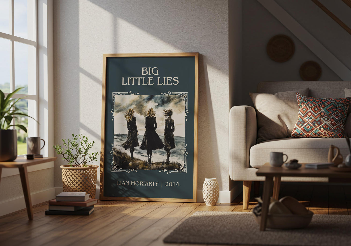 Big Little Lies by Lian Moriarty | Descriptive Book Poster | Minimalist
