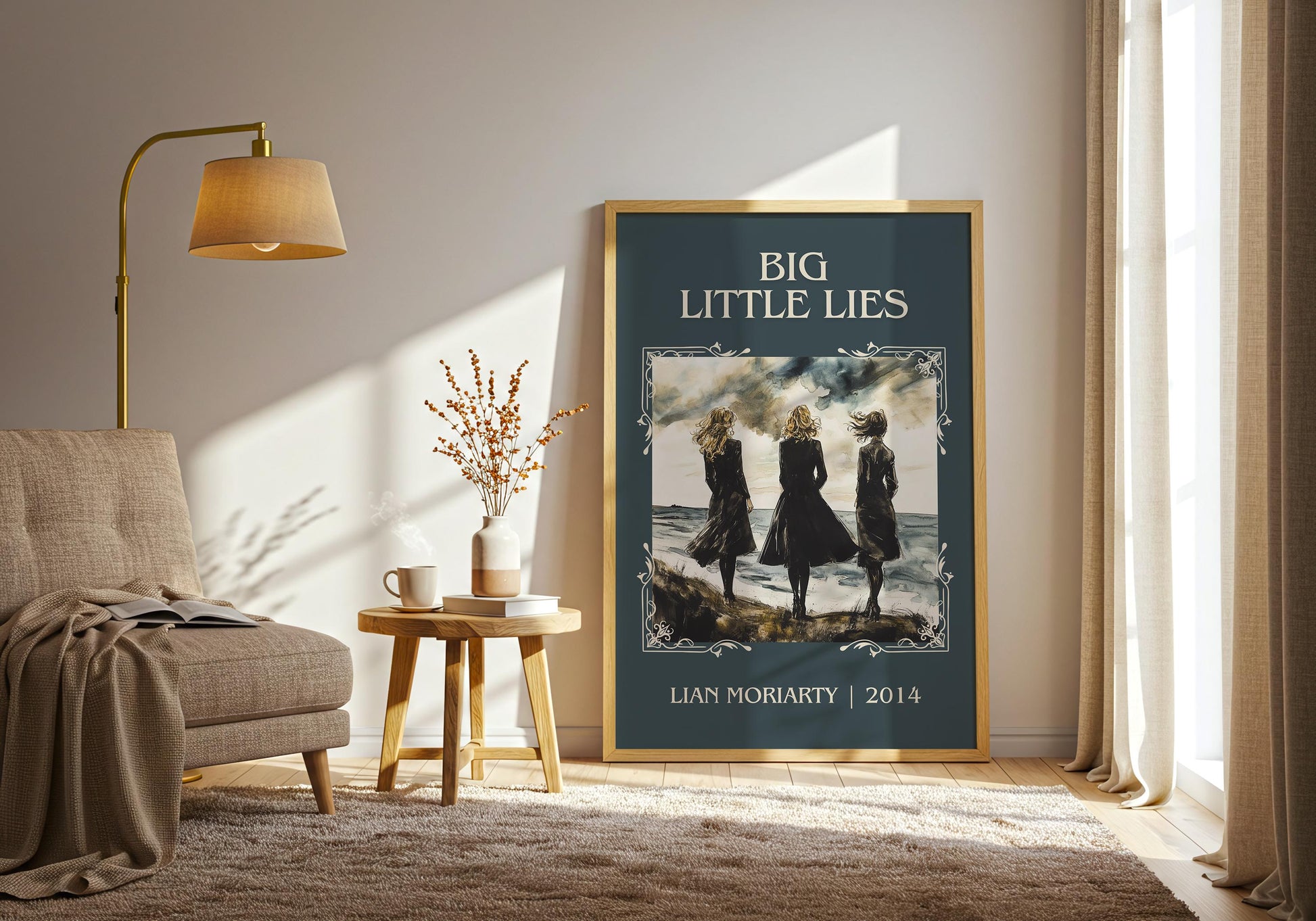 Big Little Lies by Lian Moriarty | Descriptive Book Poster | Minimalist