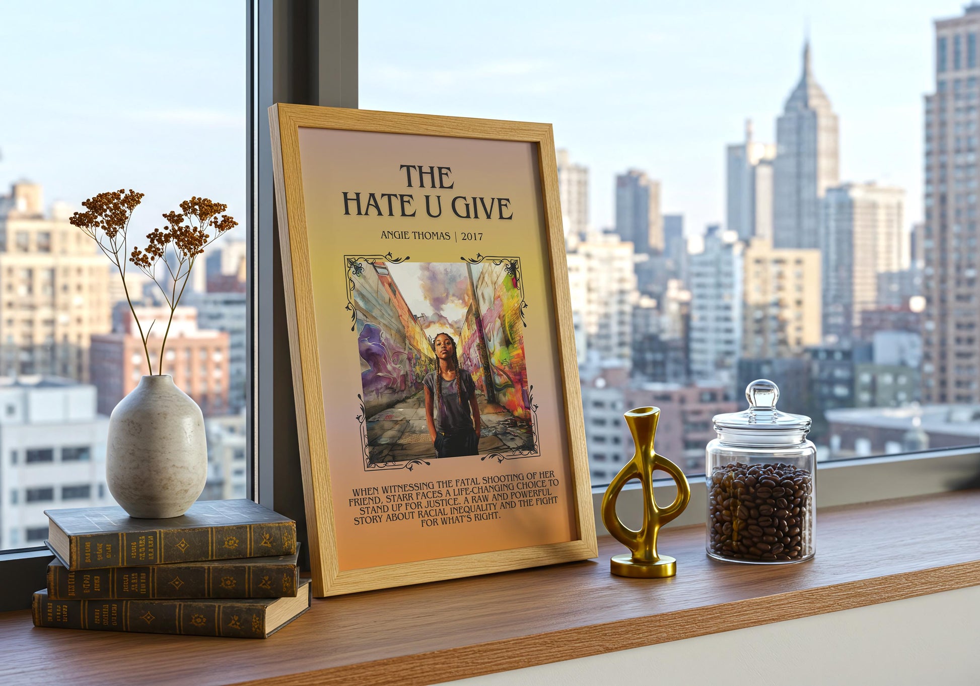 The Hate U Give by Angie Thomas | Descriptive Book Poster | Blurby