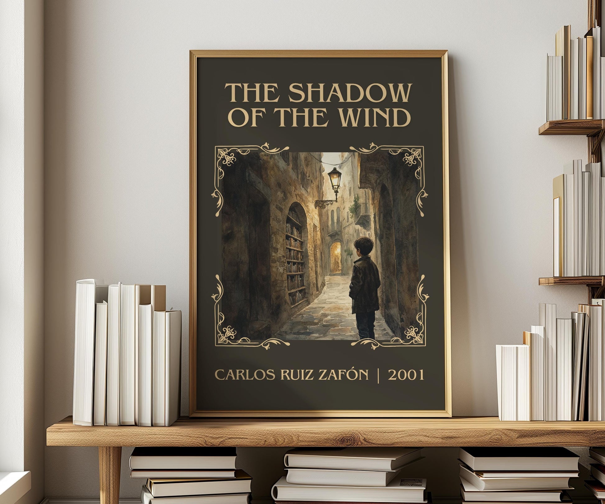 The Shadow Of The Wind by Carlos Ruiz Zafon | Descriptive Book Poster | Minimalist