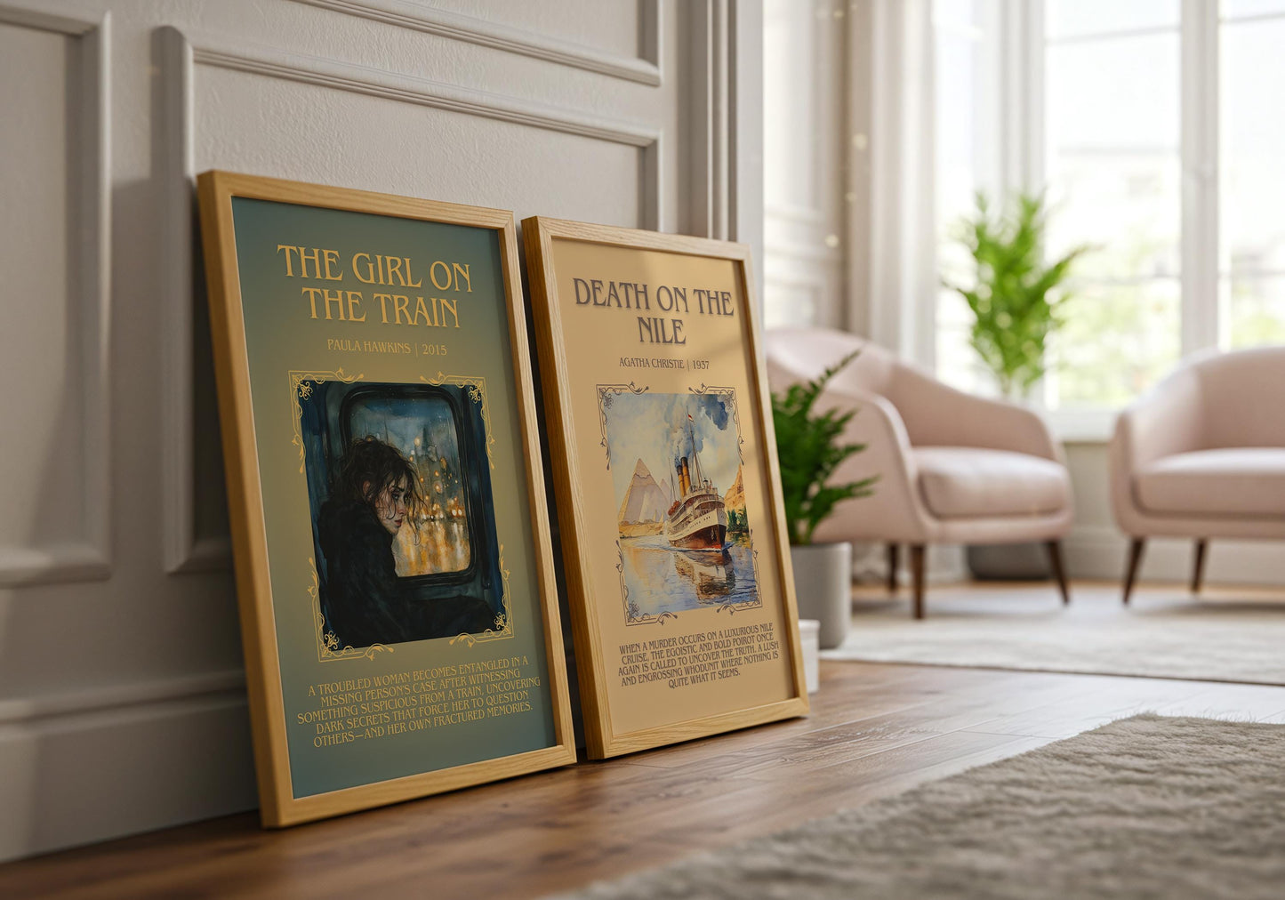 The Girl On The Train by Paula Hawkins | Descriptive Book Poster | Blurby