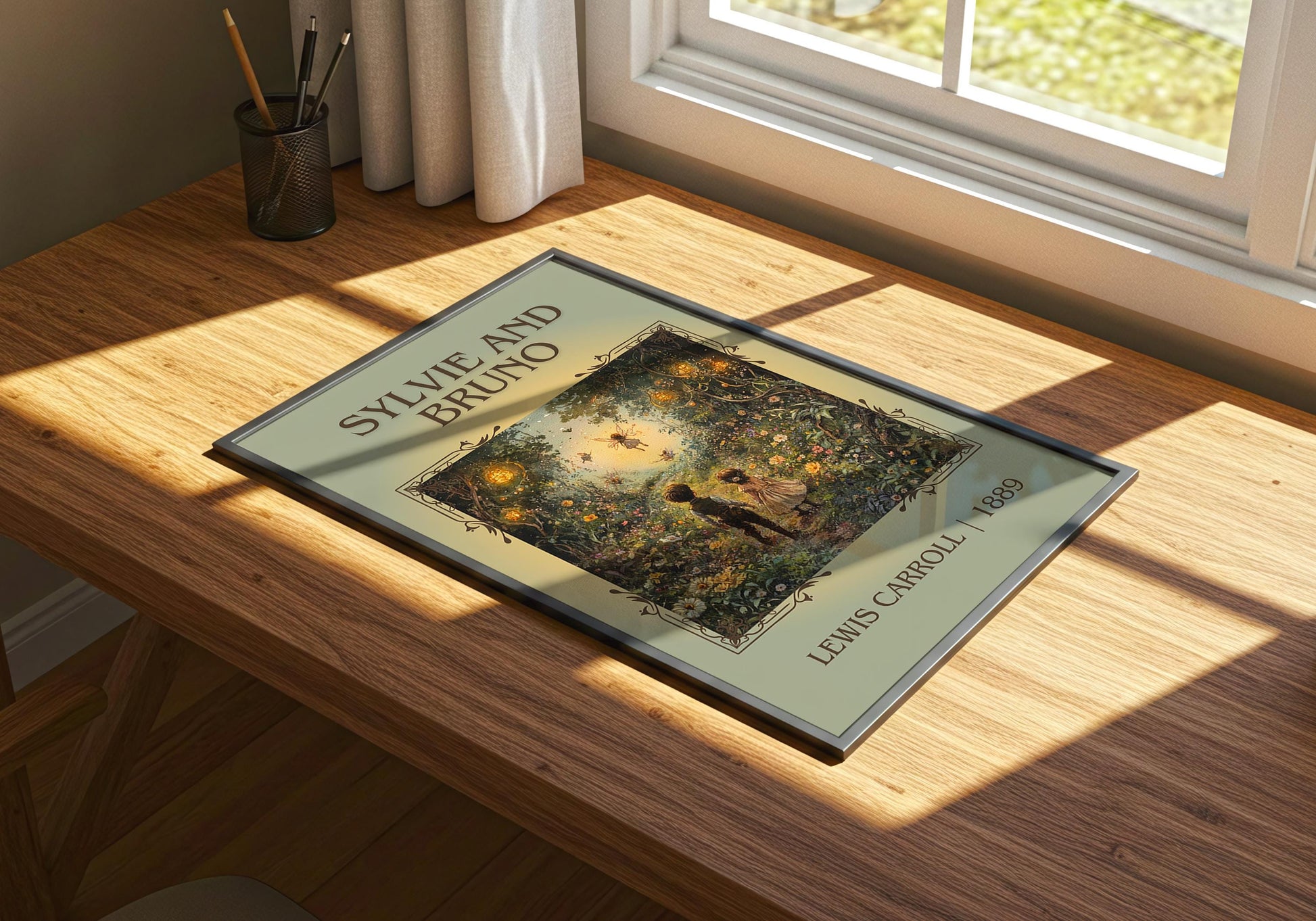 Sylvie And Bruno by Lewis Carroll | Descriptive Book Poster | Minimalist