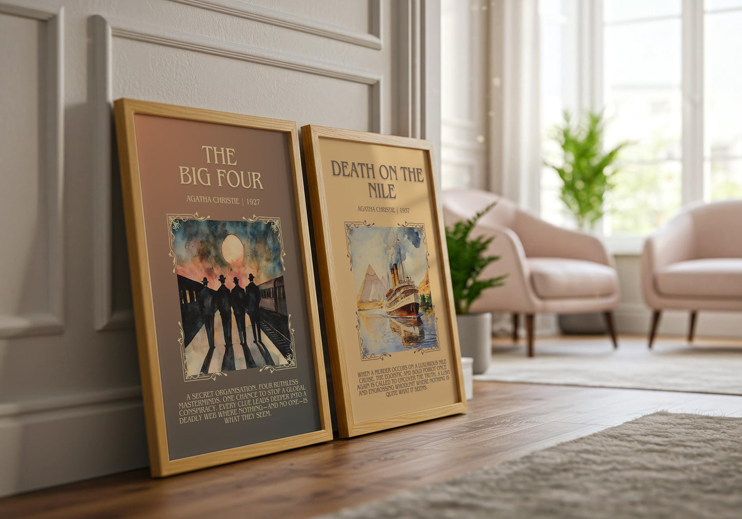 The Big Four by Agatha Christie | Descriptive Book Poster | Blurby