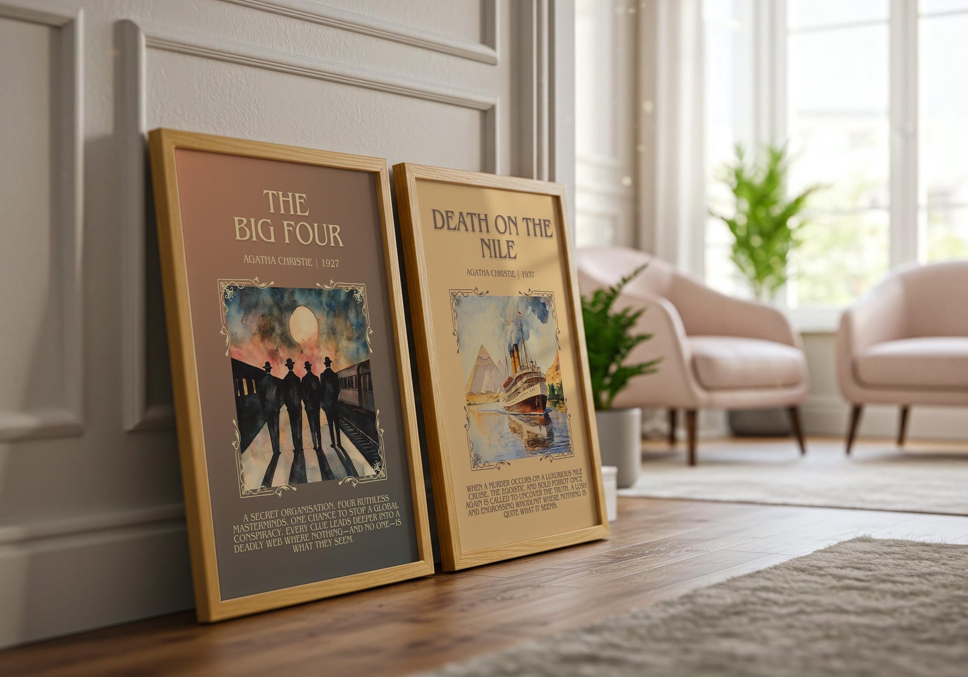 The Big Four by Agatha Christie | Descriptive Book Poster | Blurby