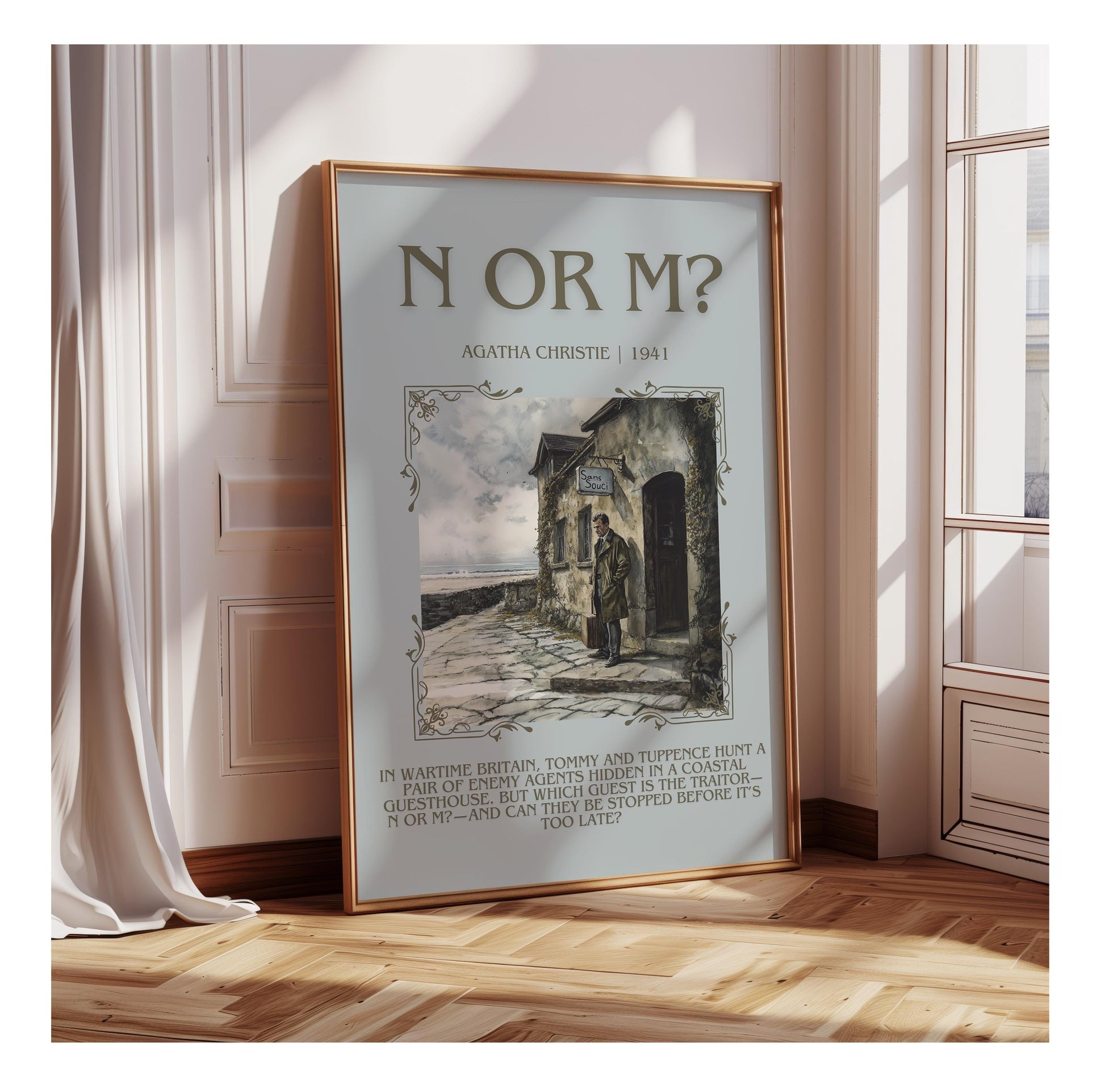 N Or M? by Agatha Christie | Descriptive Book Poster | Blurby