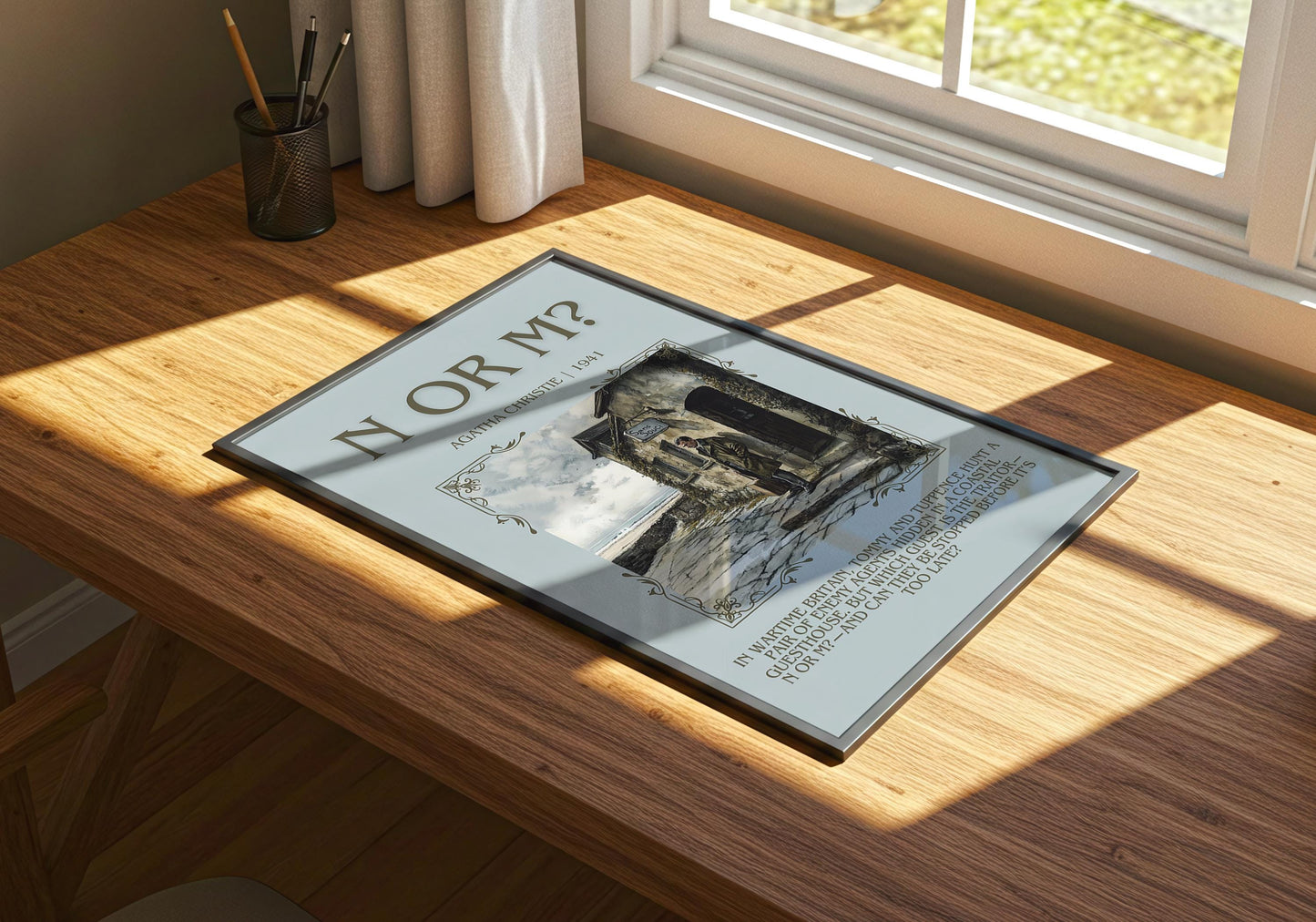 N Or M? by Agatha Christie | Descriptive Book Poster | Blurby