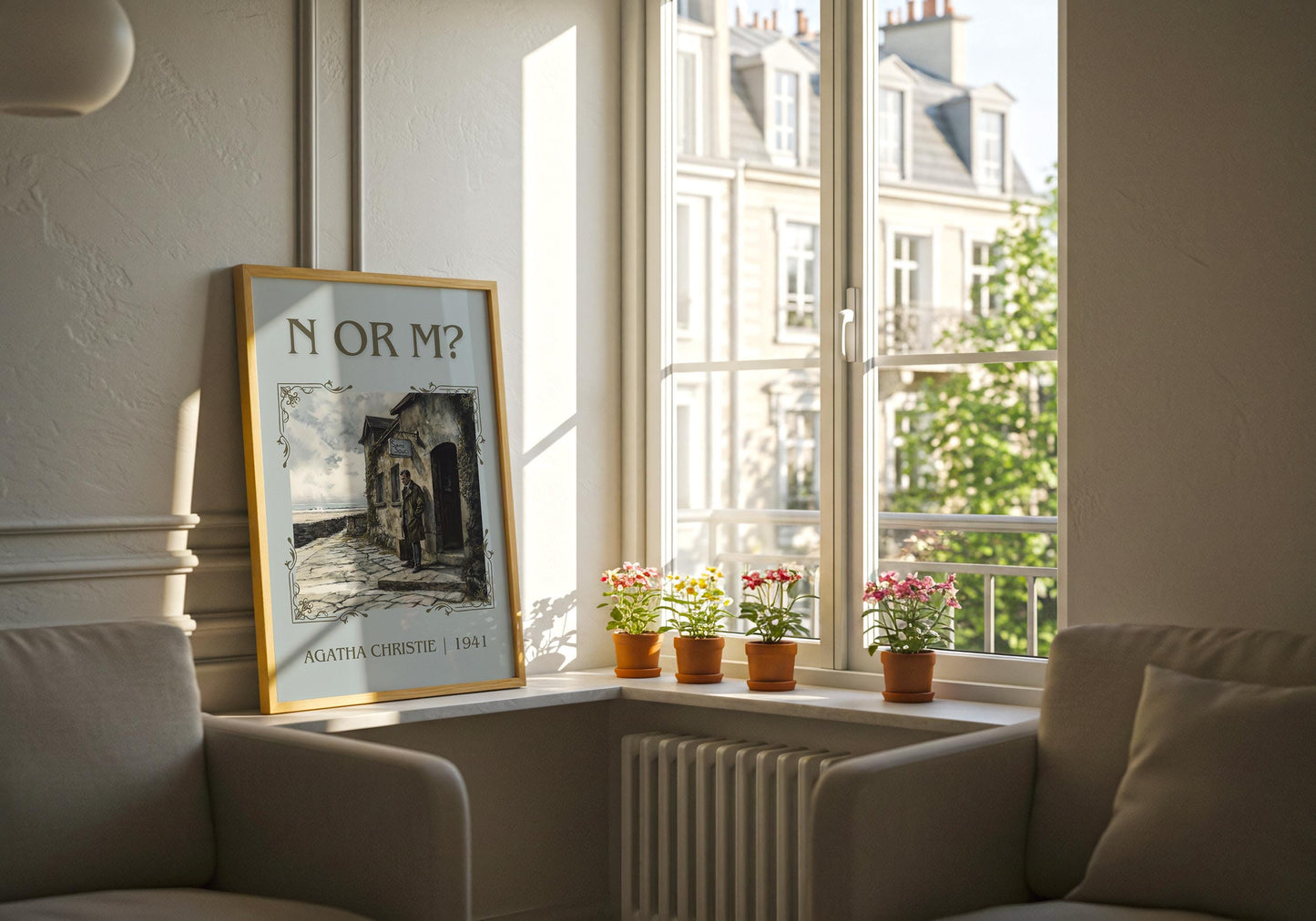 N Or M? by Agatha Christie | Descriptive Book Poster | Minimalist