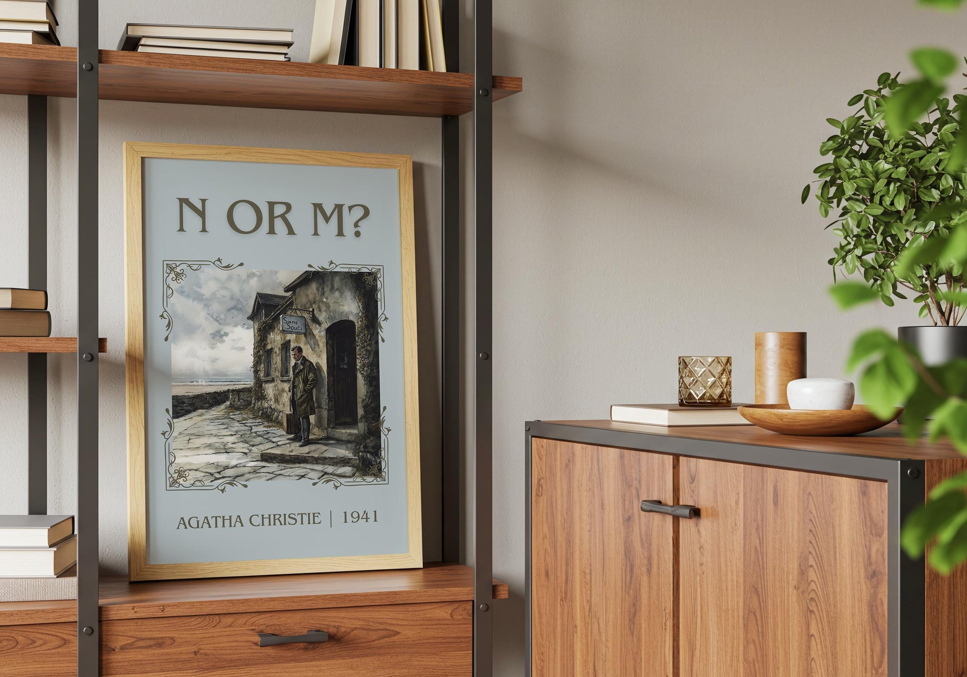 N Or M? by Agatha Christie | Descriptive Book Poster | Minimalist