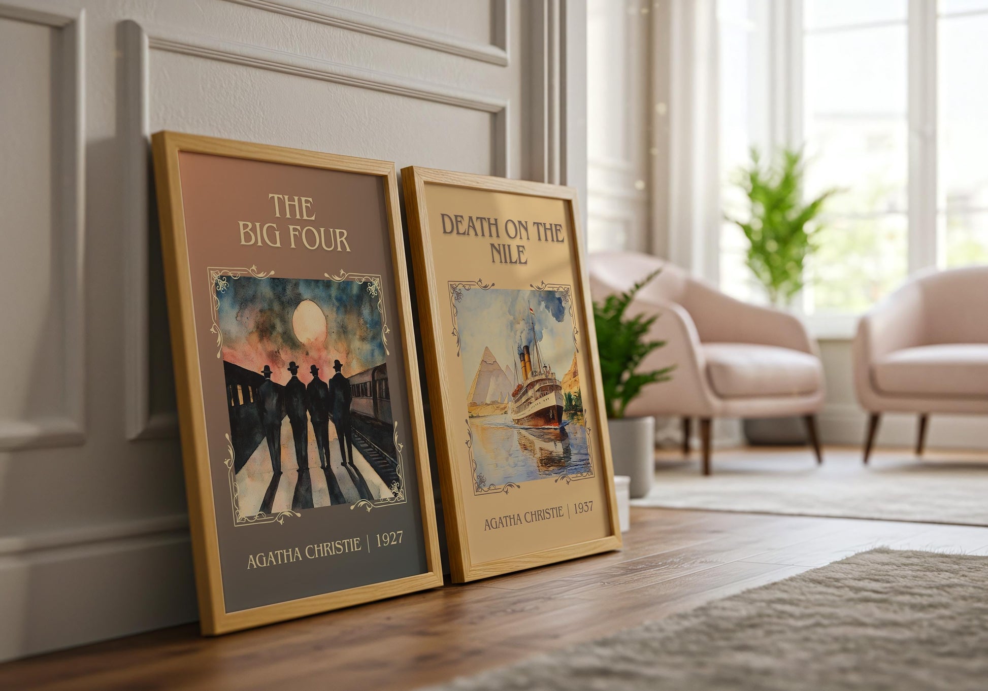 The Big Four by Agatha Christie | Descriptive Book Poster | Minimalist