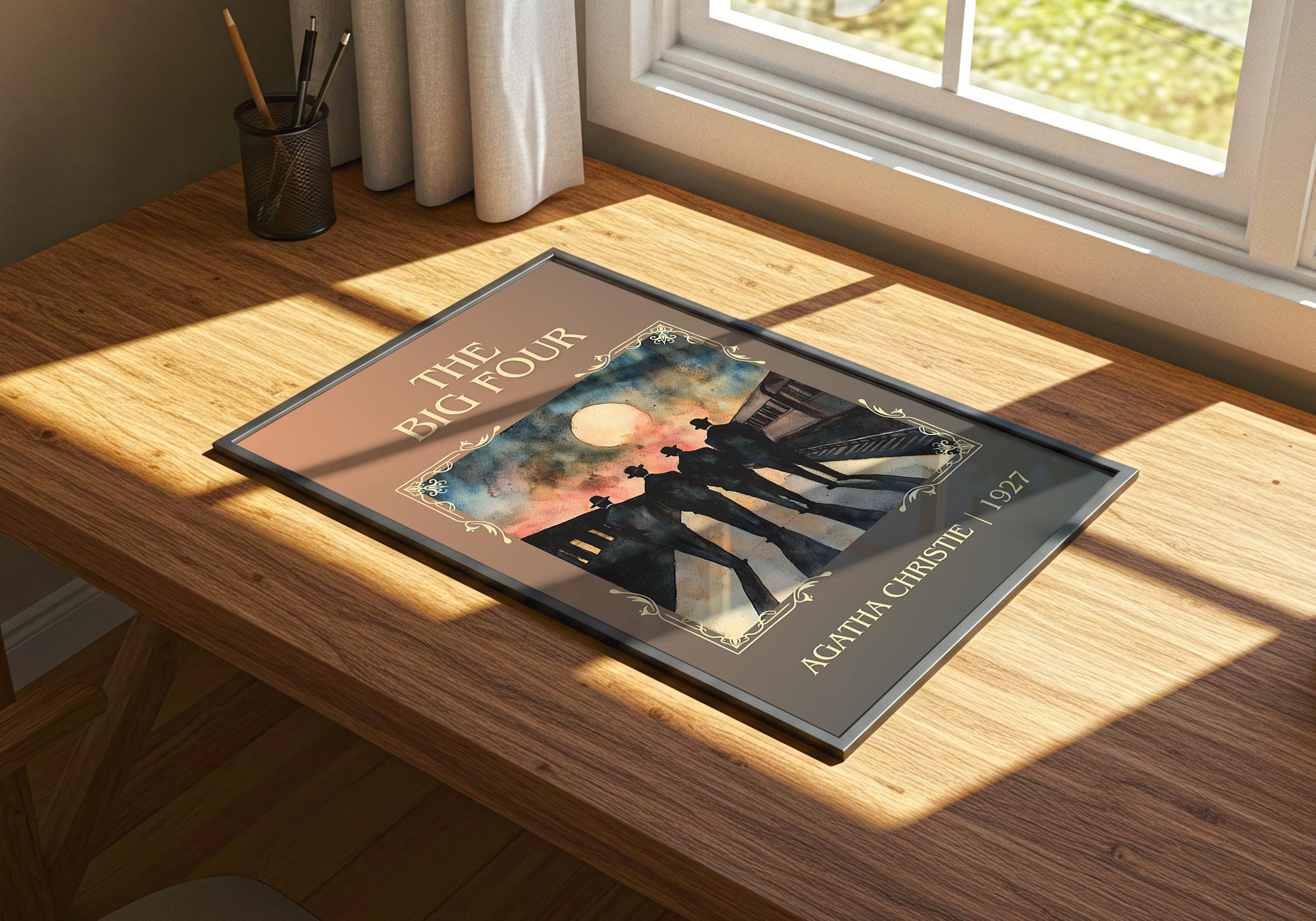 The Big Four by Agatha Christie | Descriptive Book Poster | Minimalist