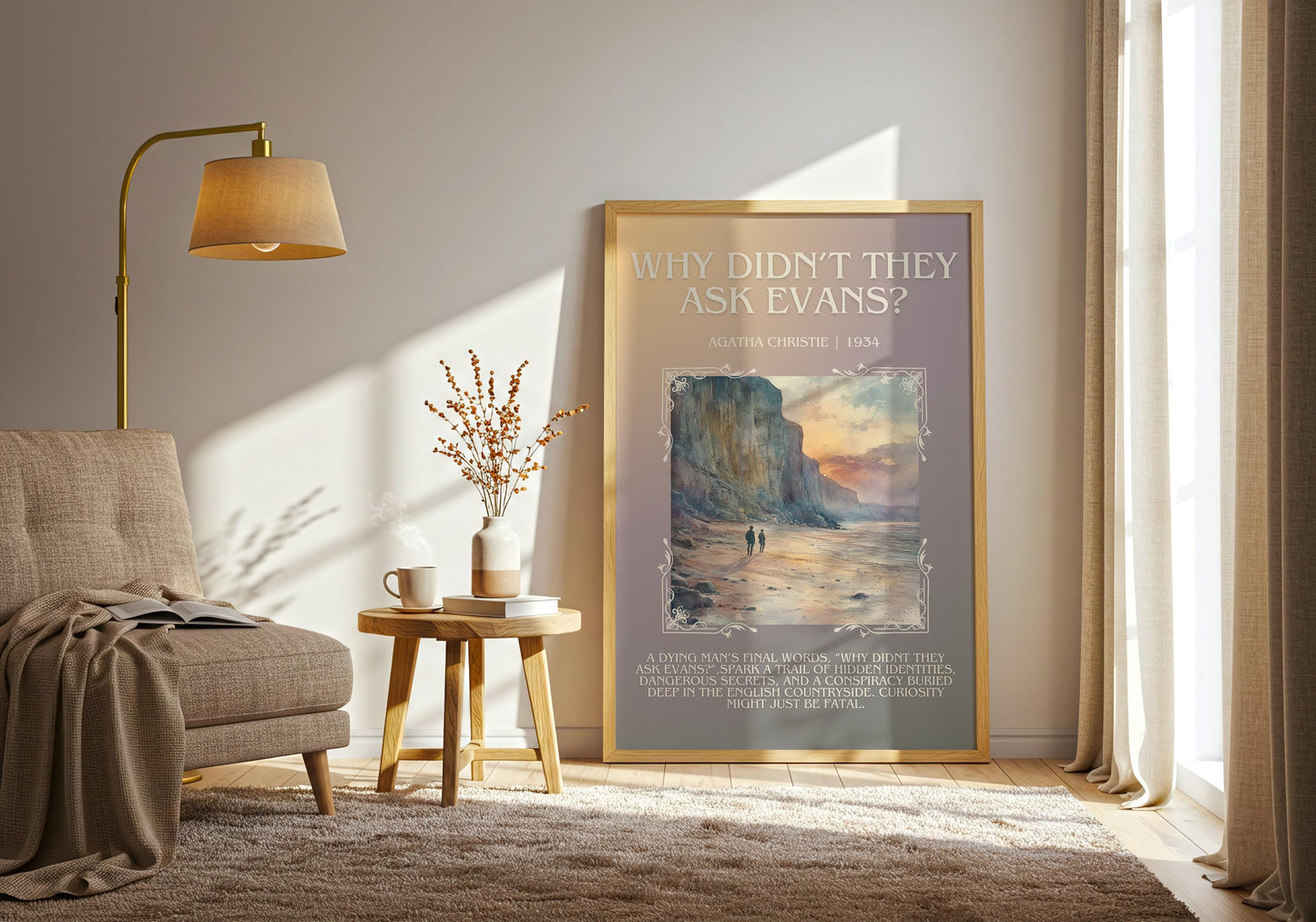 Why Didn't They Ask Evans? by Agatha Christie | Descriptive Book Poster | Blurby