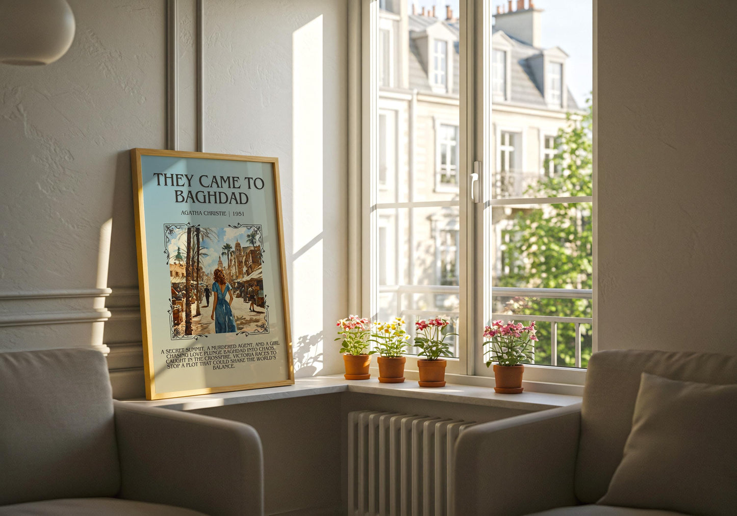 They Came To Baghdad by Agatha Christie | Descriptive Book Poster | Blurby