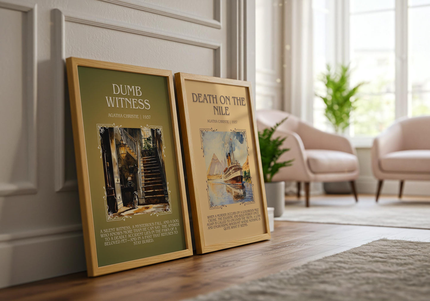 Dumb Witness by Agatha Christie | Descriptive Book Poster | Blurby