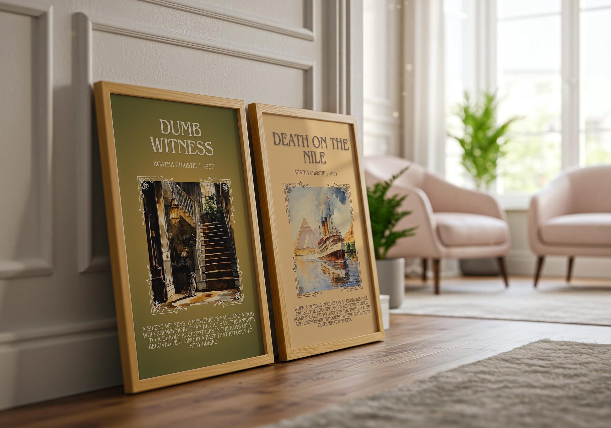 Dumb Witness by Agatha Christie | Descriptive Book Poster | Blurby