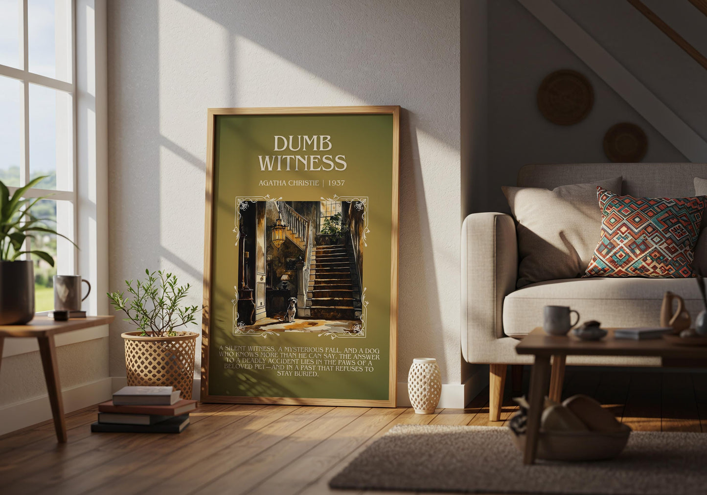 Dumb Witness by Agatha Christie | Descriptive Book Poster | Blurby