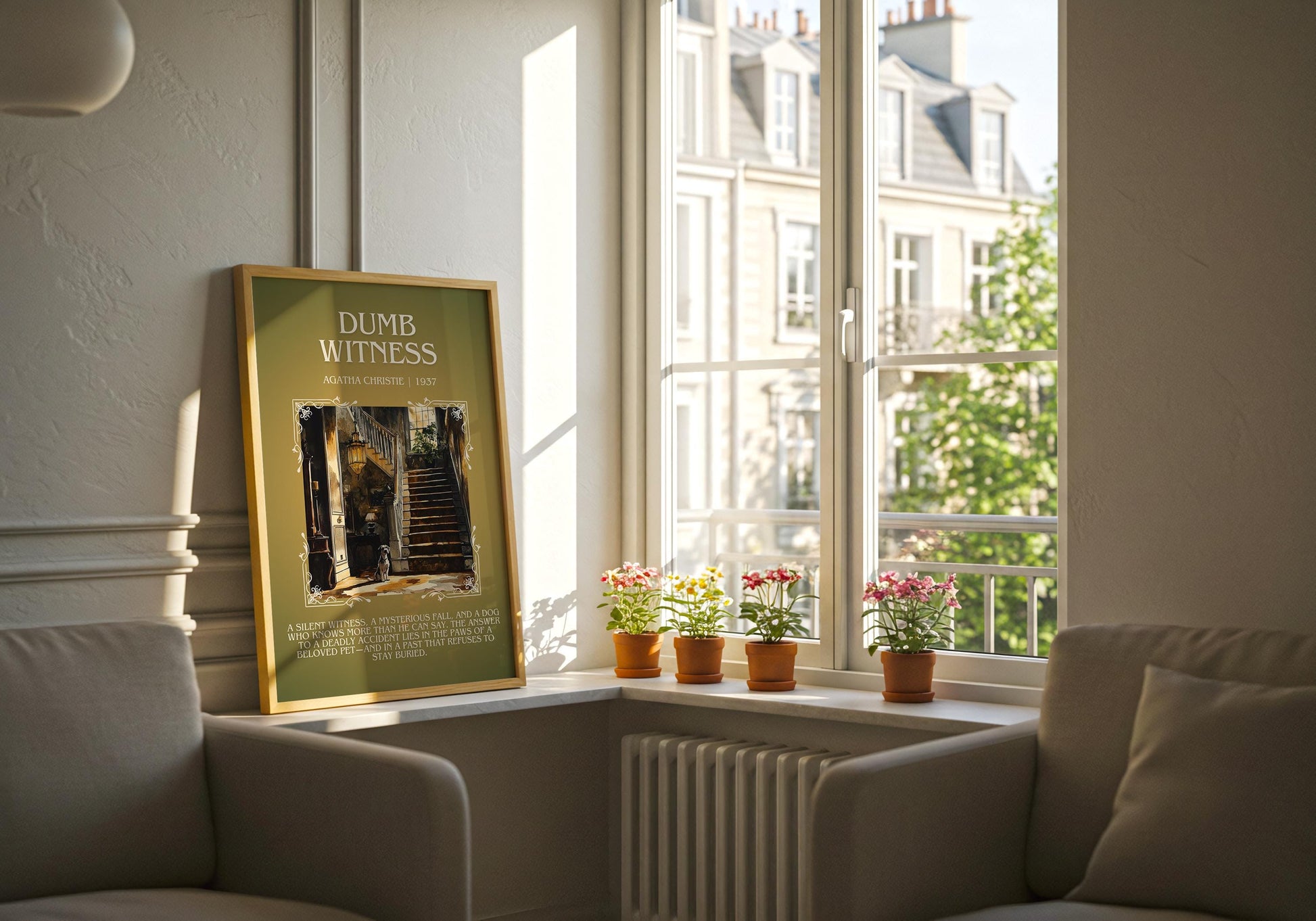 Dumb Witness by Agatha Christie | Descriptive Book Poster | Blurby