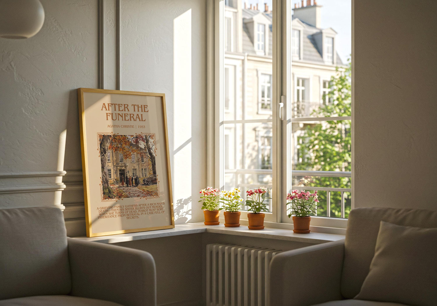 After The Funeral by Agatha Christie | Descriptive Book Poster | Blurby