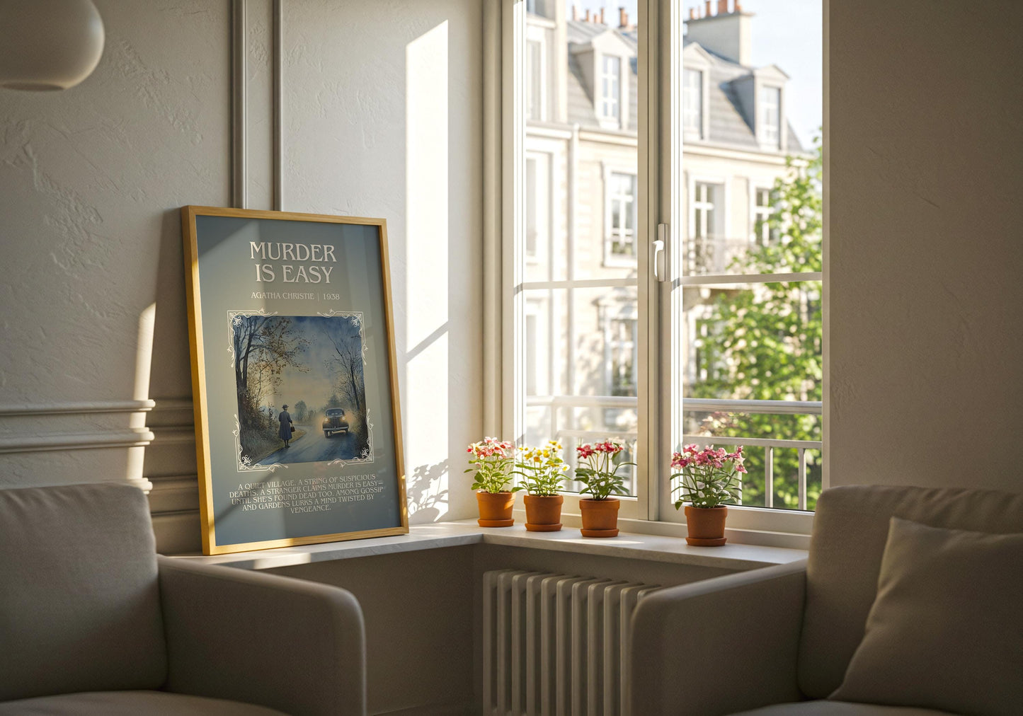 Murder Is Easy by Agatha Christie | Descriptive Book Poster | Blurby