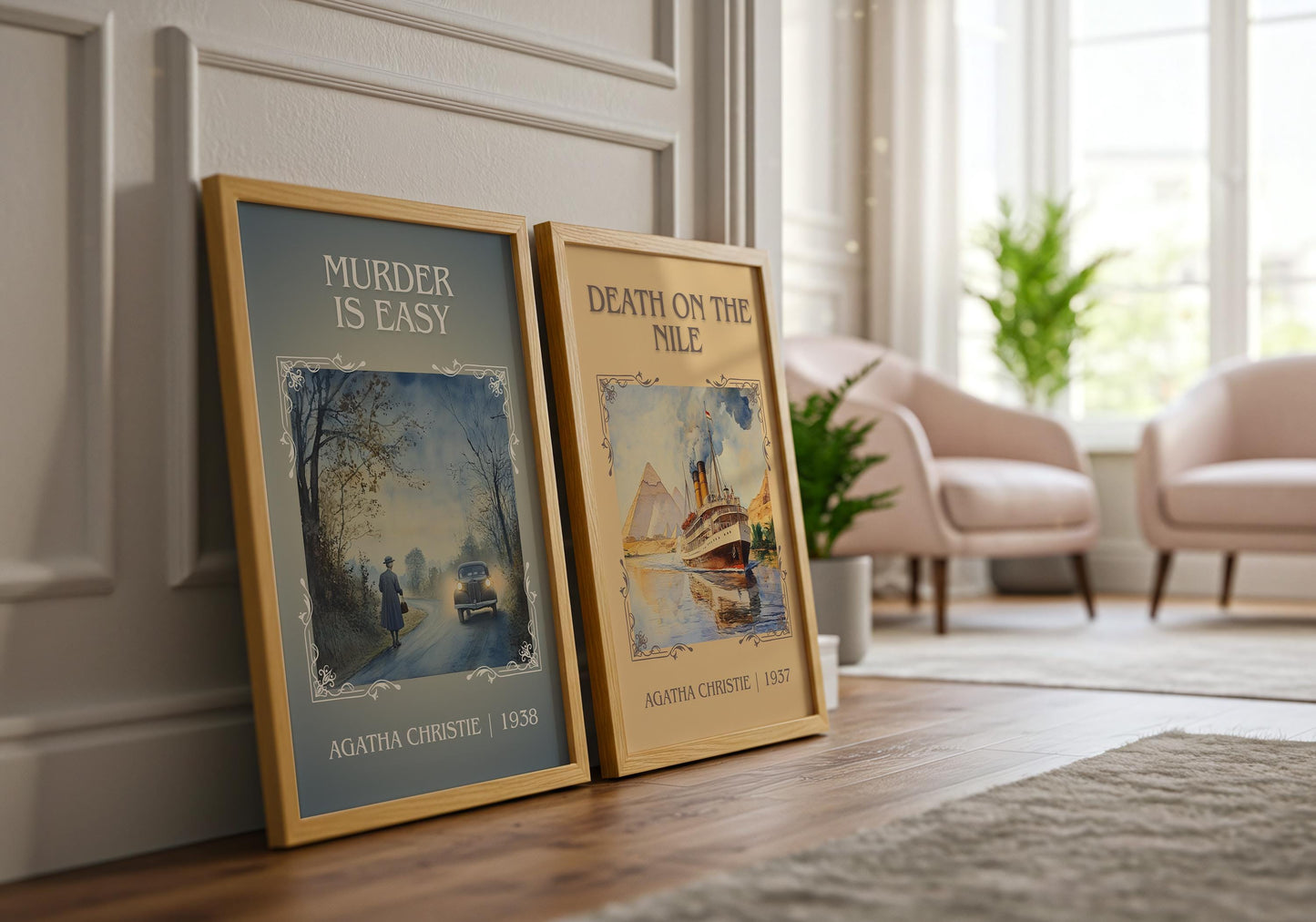 Murder Is Easy by Agatha Christie | Descriptive Book Poster | Minimalist