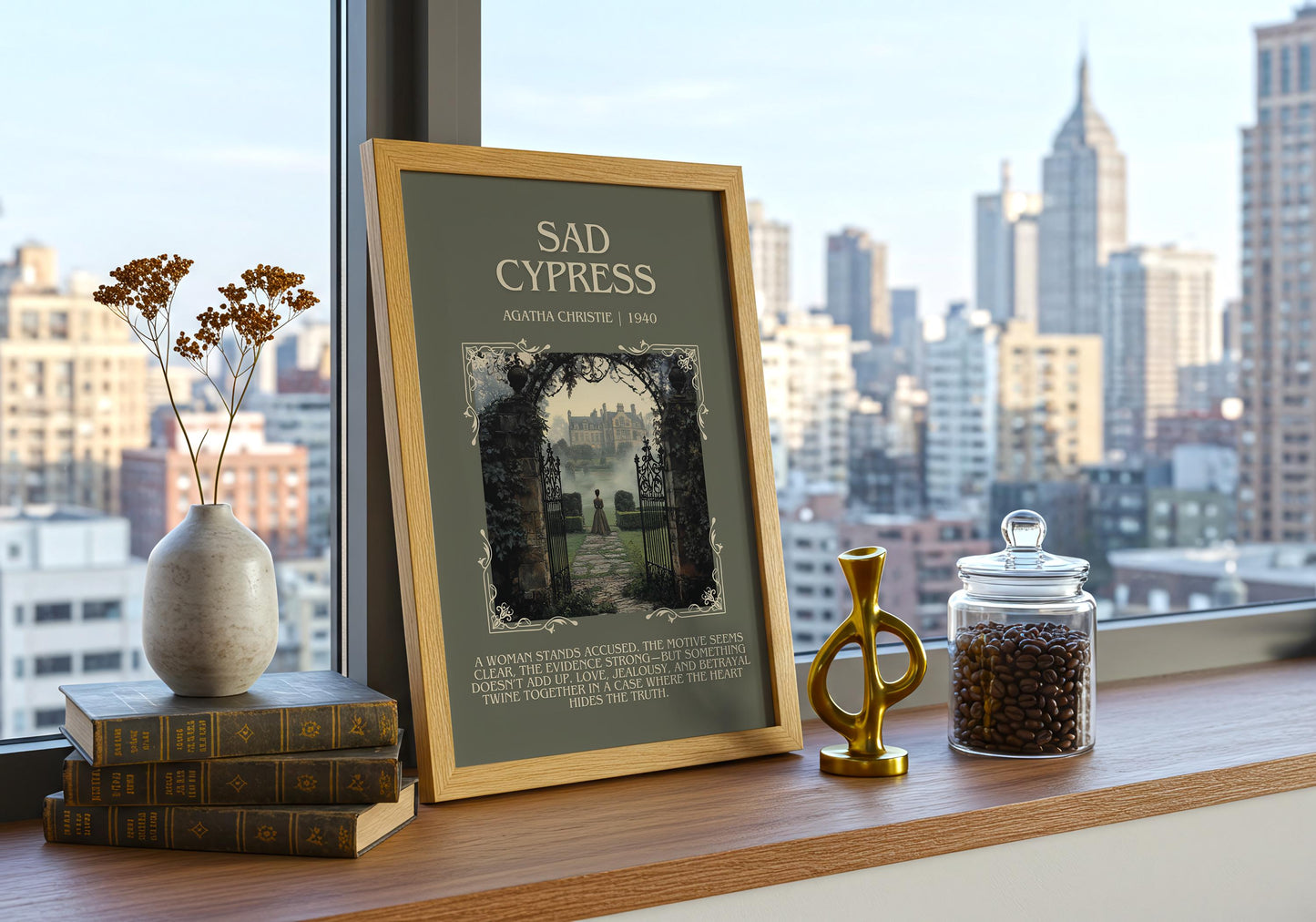 Sad Cypress by Agatha Christie | Descriptive Book Poster | Blurby