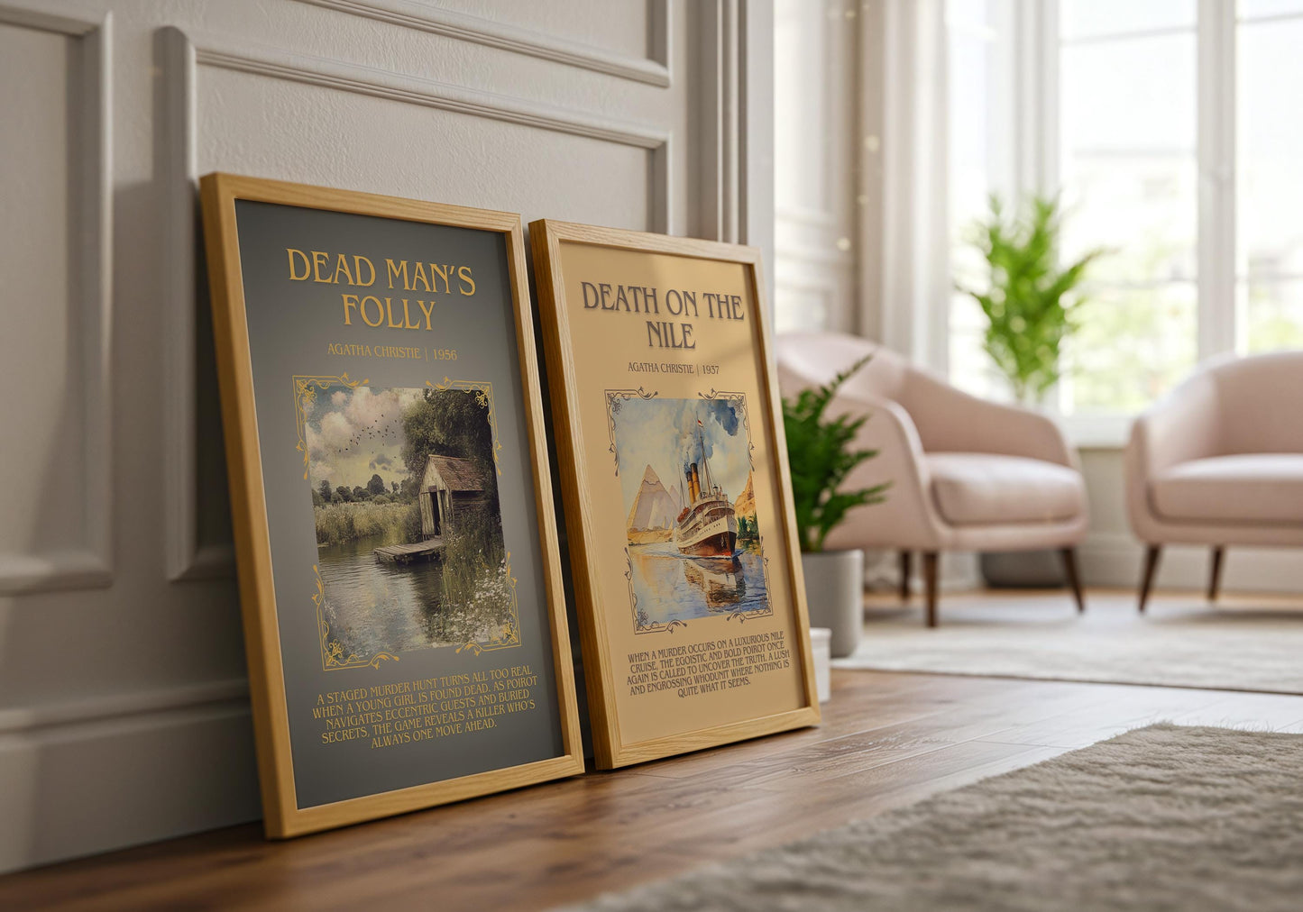 Dead Man's Folly by Agatha Christie | Descriptive Book Poster | Blurby