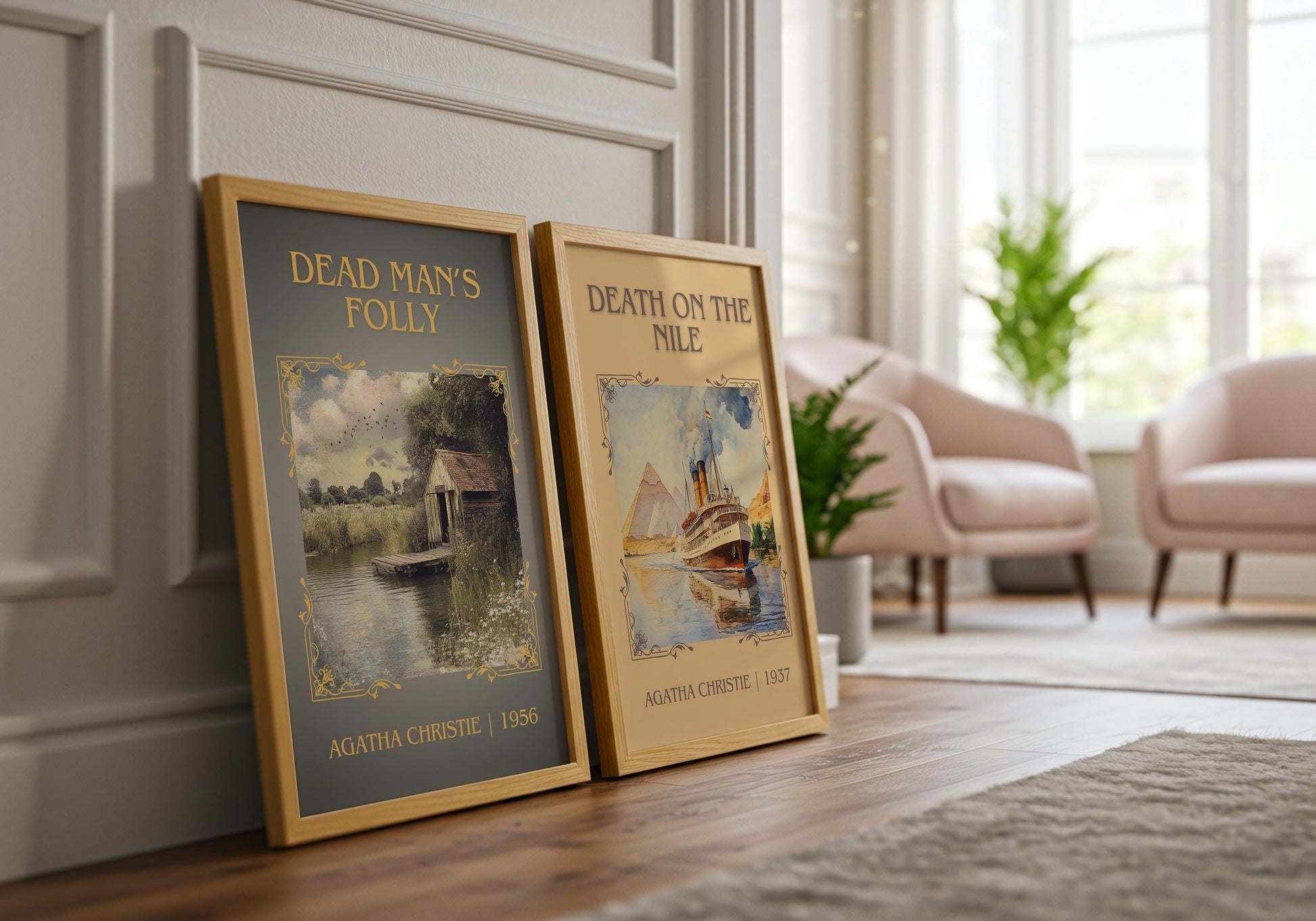 Dead Man's Folly by Agatha Christie | Descriptive Book Poster | Minimalist