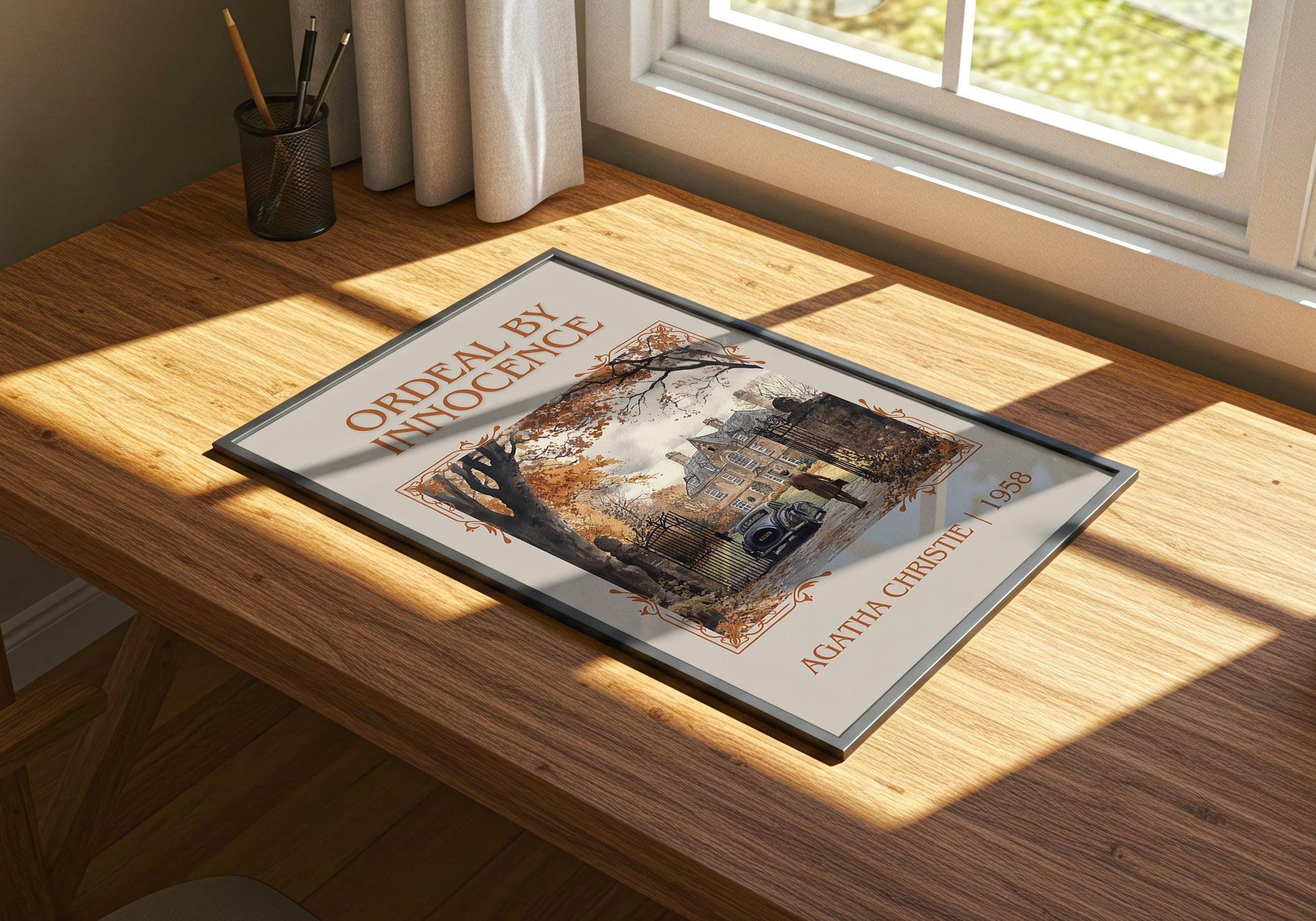 Ordeal By Innocence by Agatha Christie | Descriptive Book Poster | Minimalist