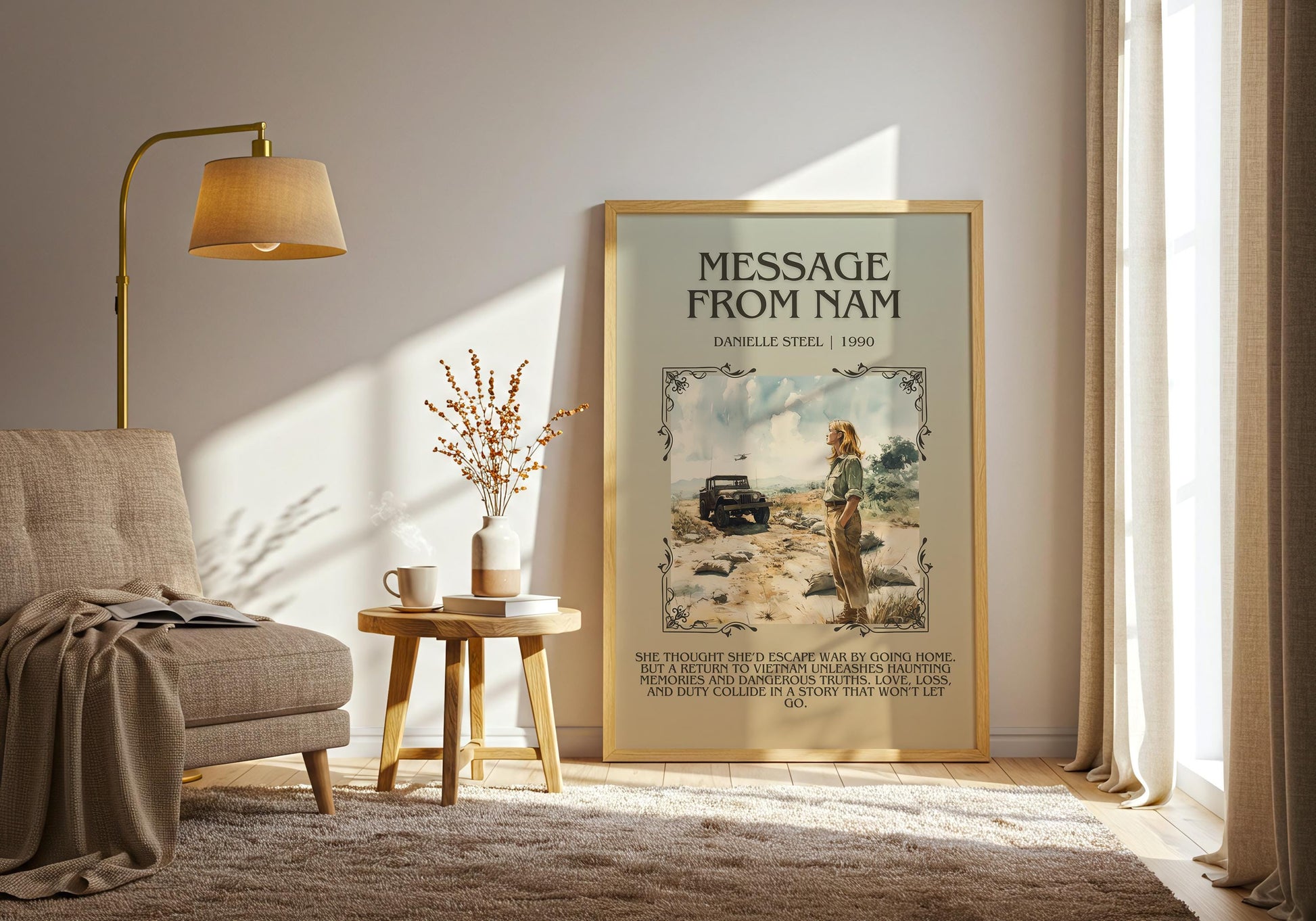 Message From Nam by Danielle Steel | Descriptive Book Poster | Blurby