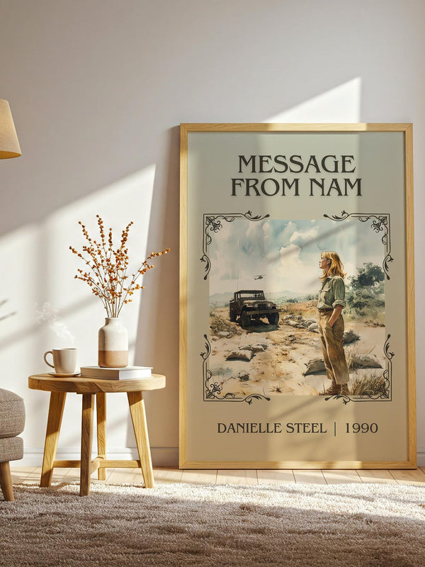 Message from Nam classic book art print paper finish options – matte satin gloss