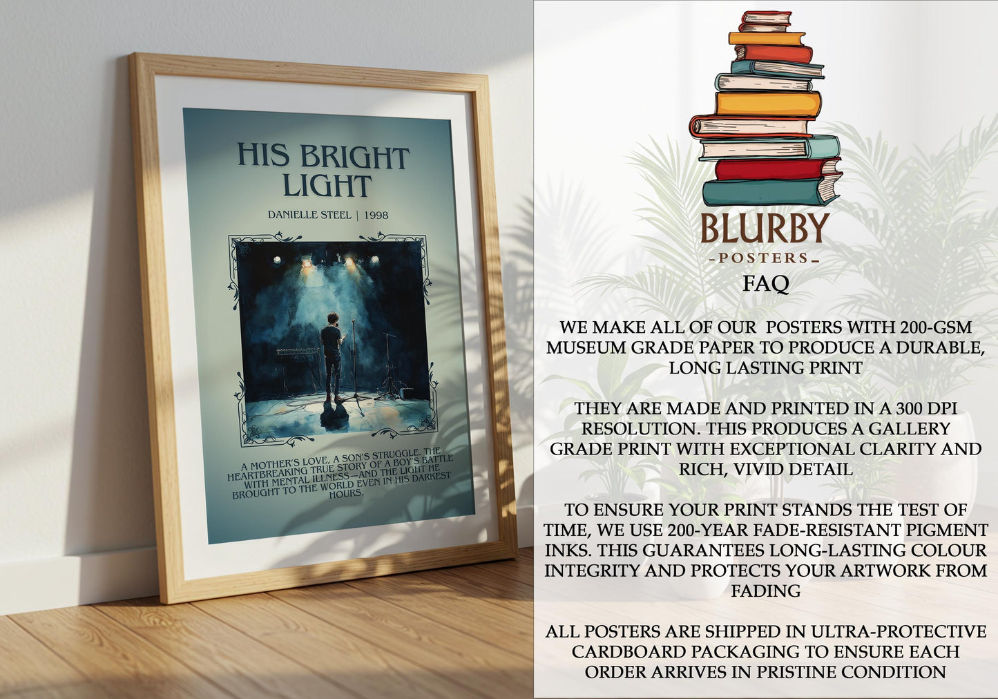 His Bright Light by Danielle Steel | Descriptive Book Poster | Blurby