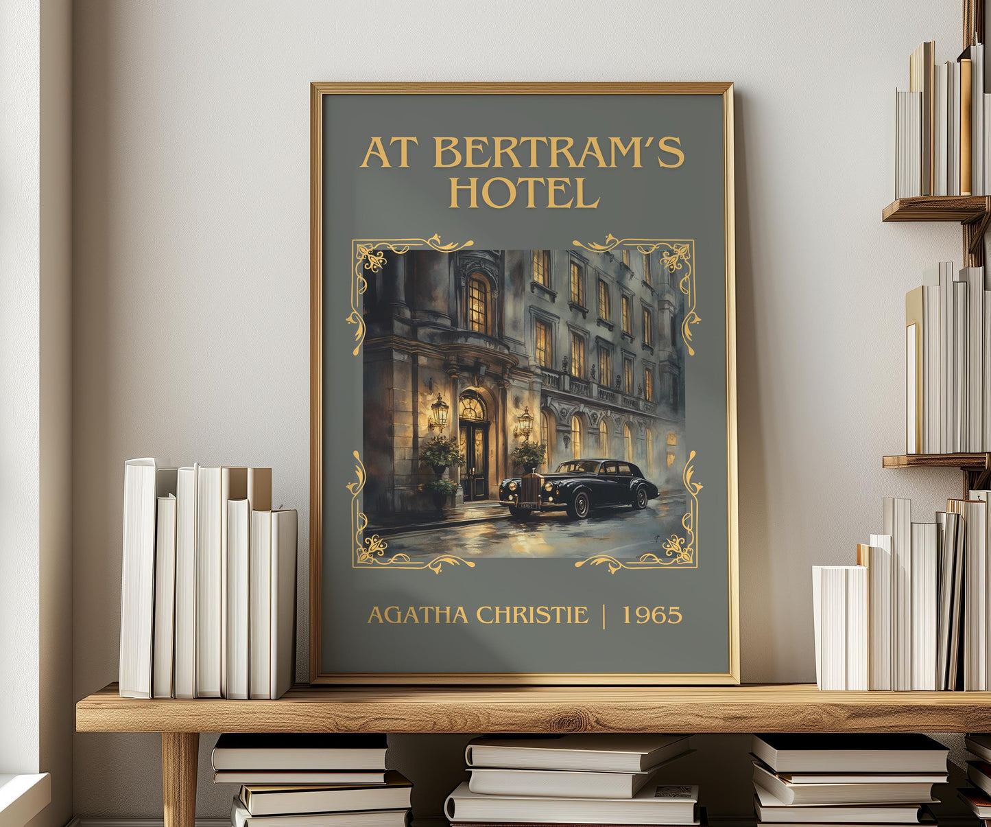 At Bertrams Hotel by Agatha Christie | Descriptive Book Poster | Minimalist