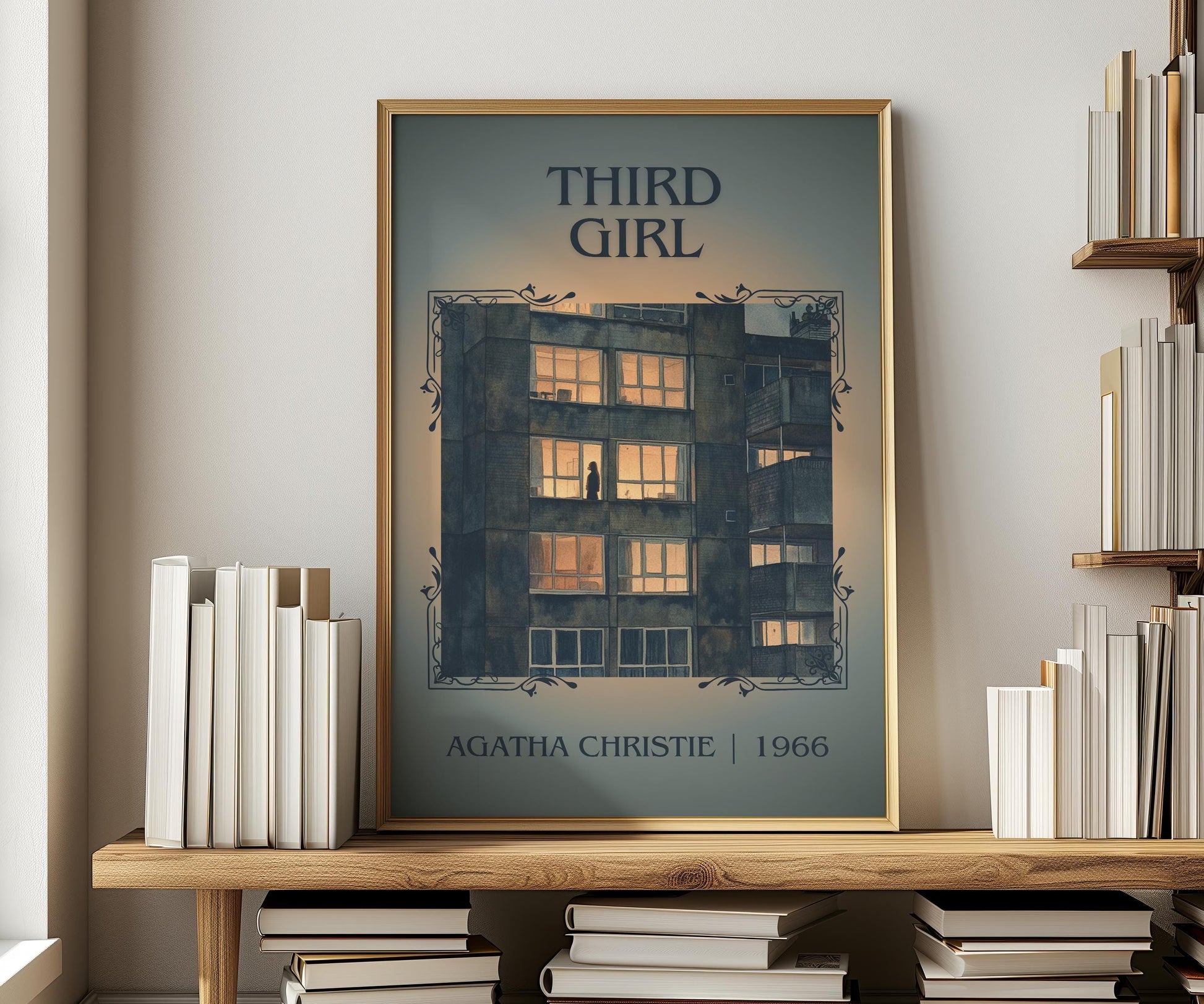 Third Girl by Agatha Christie | Descriptive Book Poster | Minimalist
