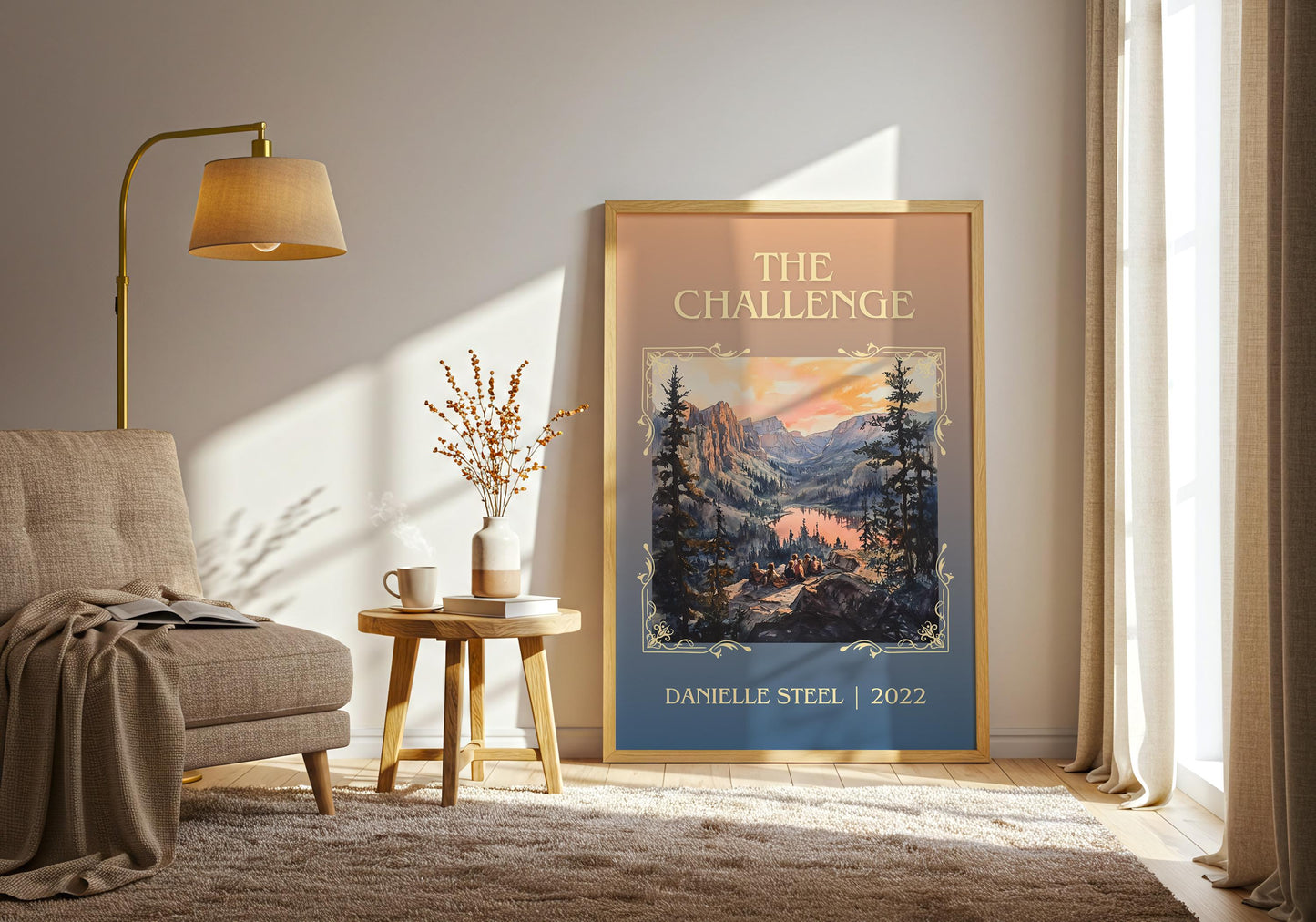 The Challenge by Danielle Steel | Descriptive Book Poster | Minimalist