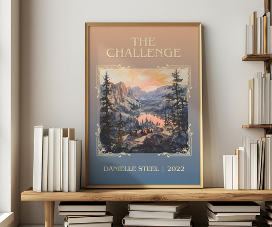 The Challenge by Danielle Steel | Descriptive Book Poster | Minimalist