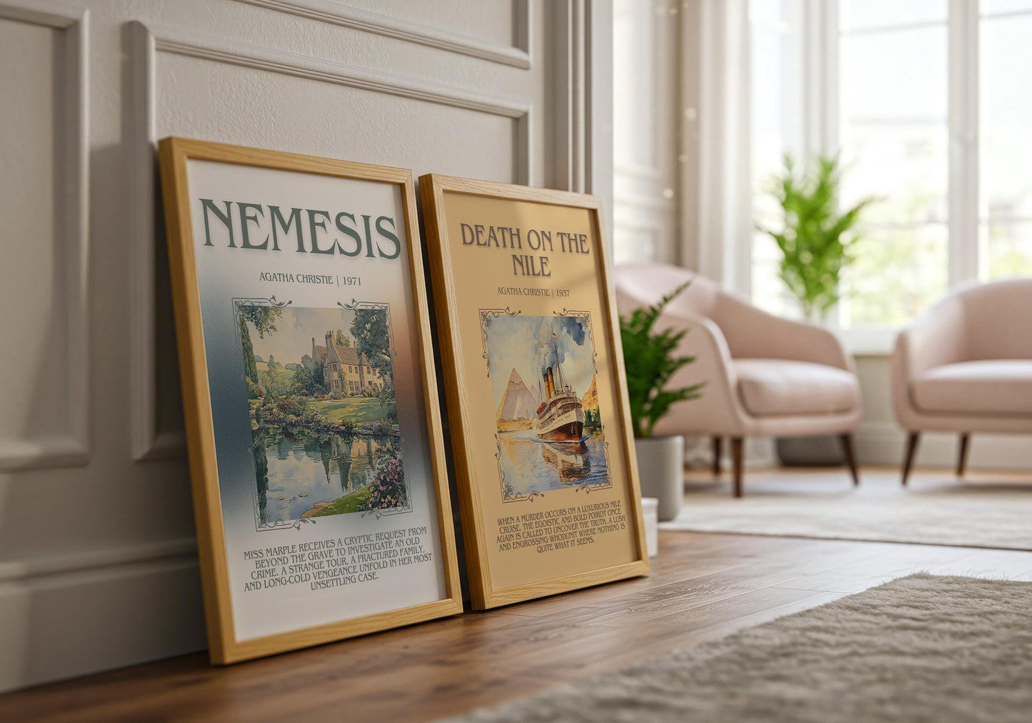 Nemesis by Agatha Christie | Descriptive Book Poster | Blurby