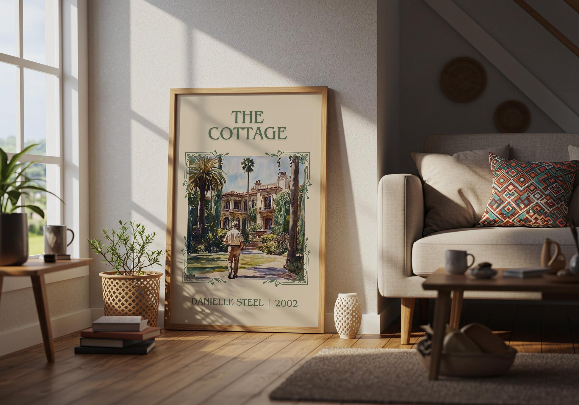 The Cottage by Danielle Steel | Descriptive Book Poster | Minimalist