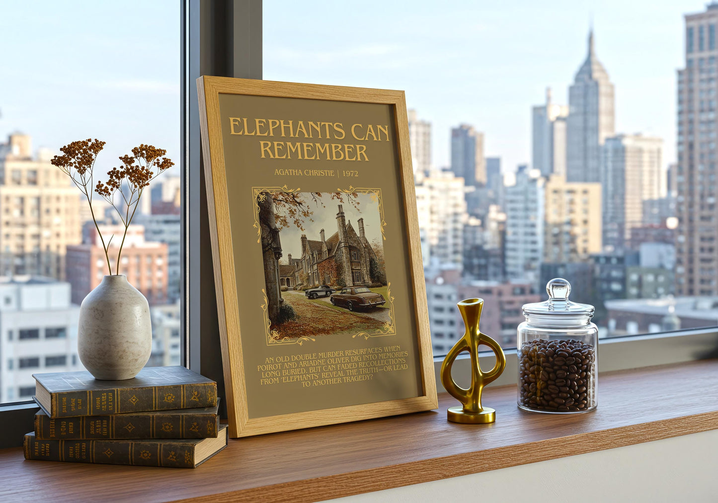 Elephants Can Remember by Agatha Christie | Descriptive Book Poster | Blurby