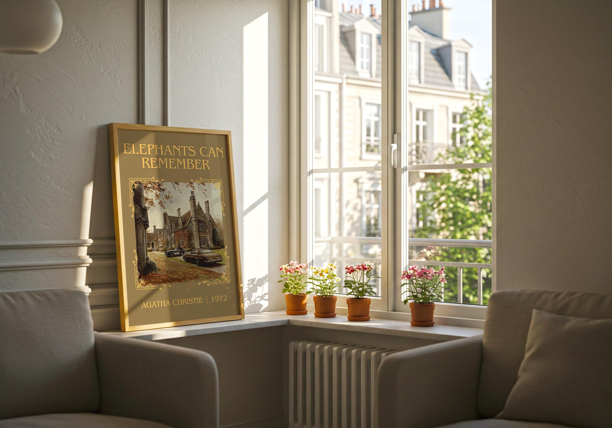 Elephants Can Remember by Agatha Christie | Descriptive Book Poster | Minimalist