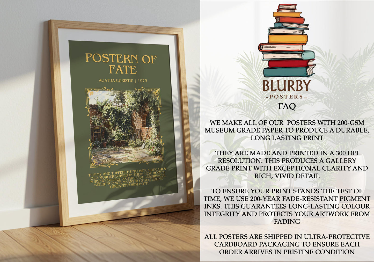 Postern Of Fate by Agatha Christie | Descriptive Book Poster | Blurby