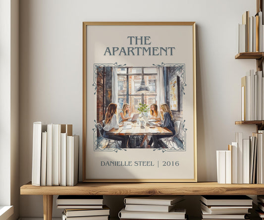 The Apartment by Danielle Steel | Descriptive Book Poster | Minimalist