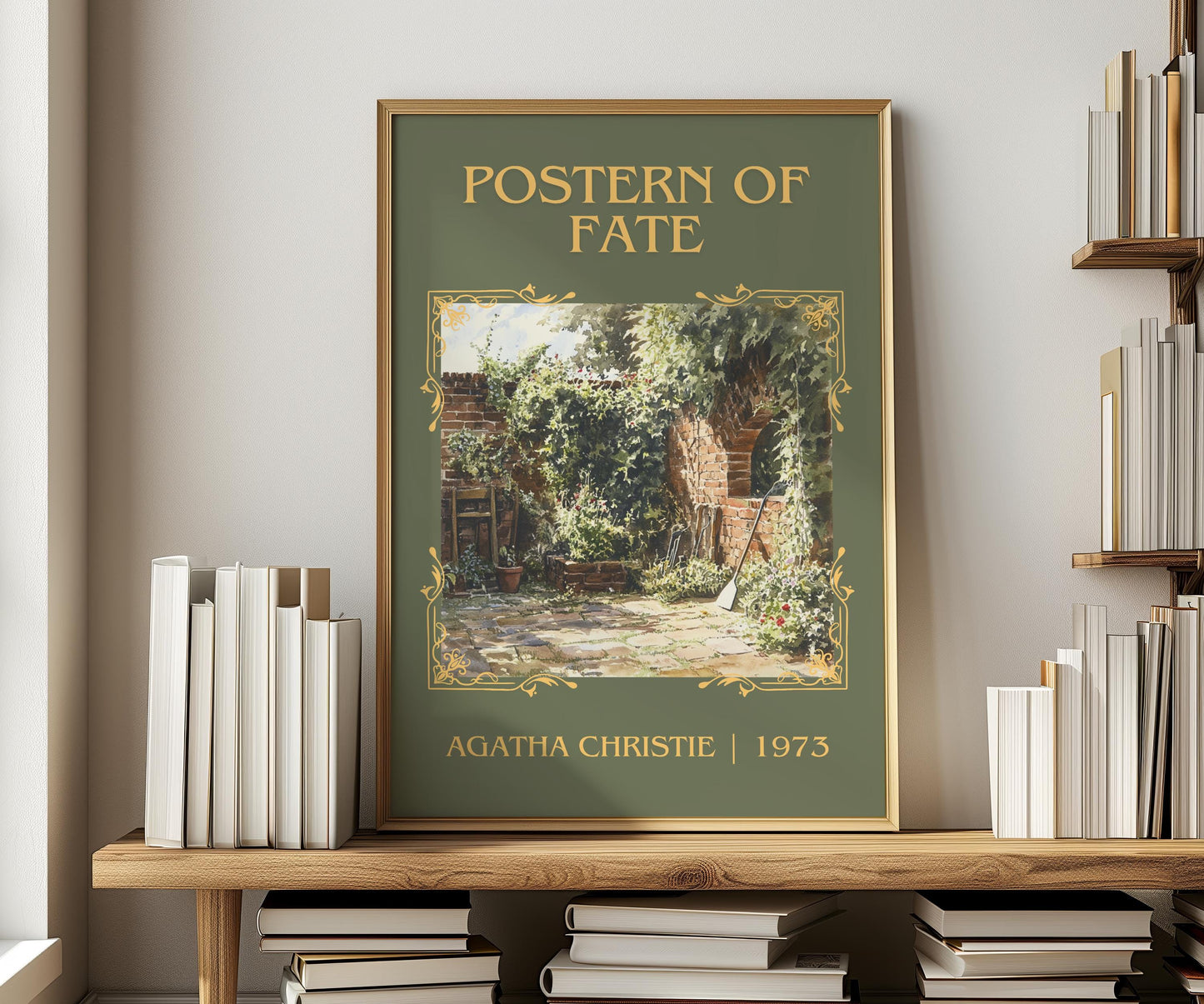 Postern Of Fate by Agatha Christie | Descriptive Book Poster | Minimalist