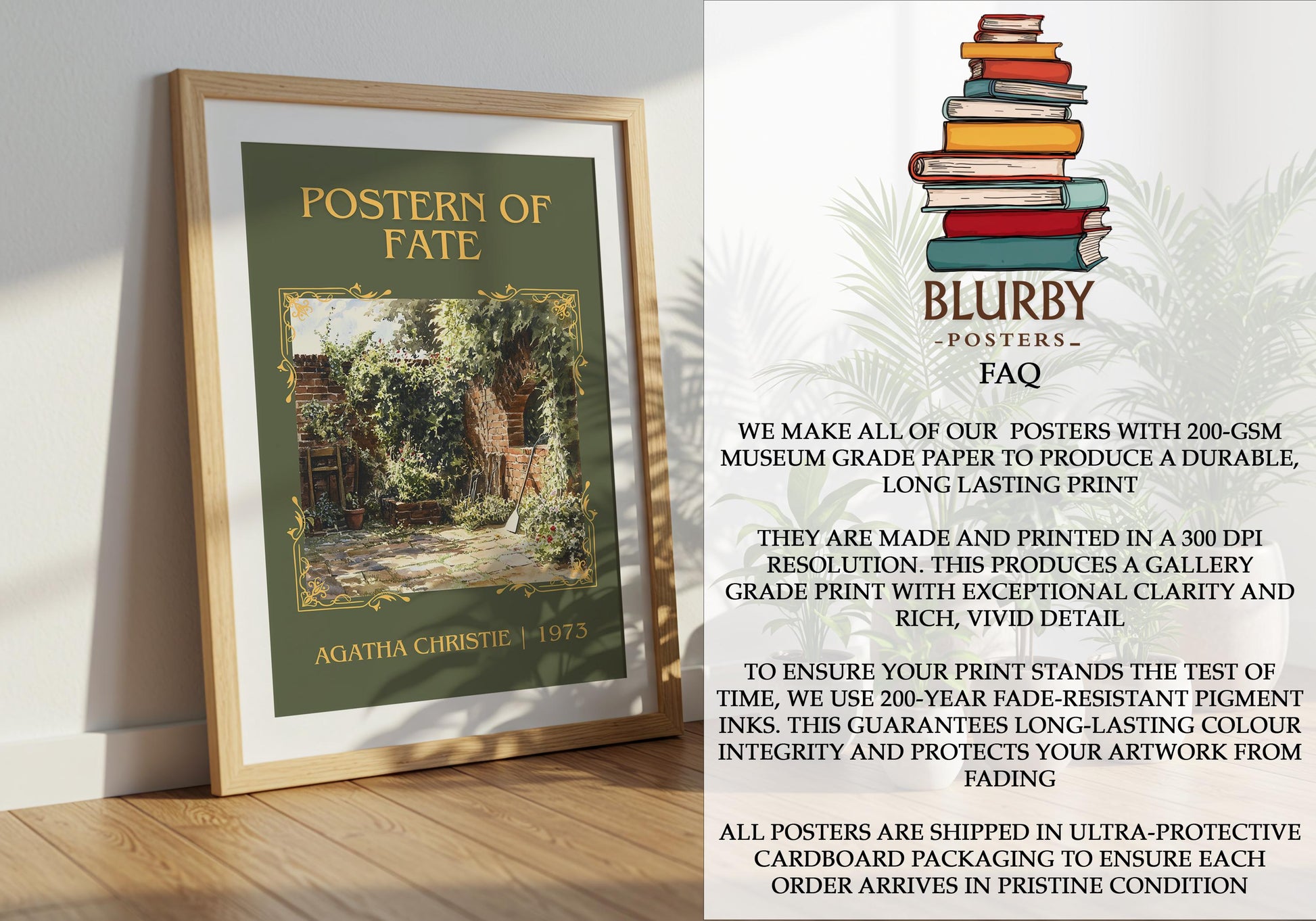 Postern Of Fate by Agatha Christie | Descriptive Book Poster | Minimalist