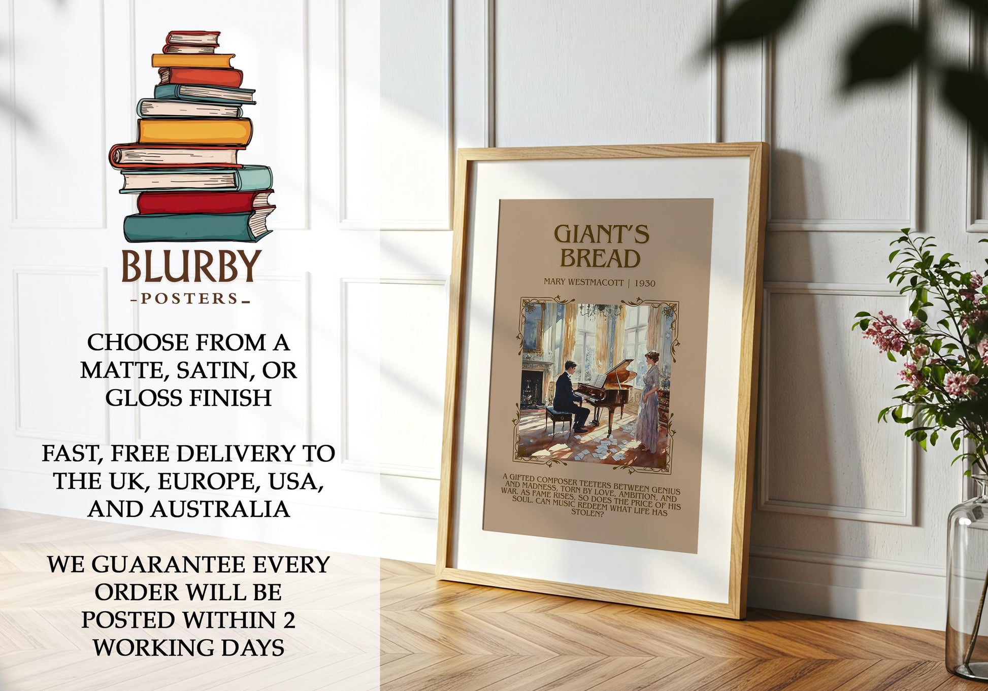 Giant's Bread by Mary Westmacott | Descriptive Book Poster | Blurby