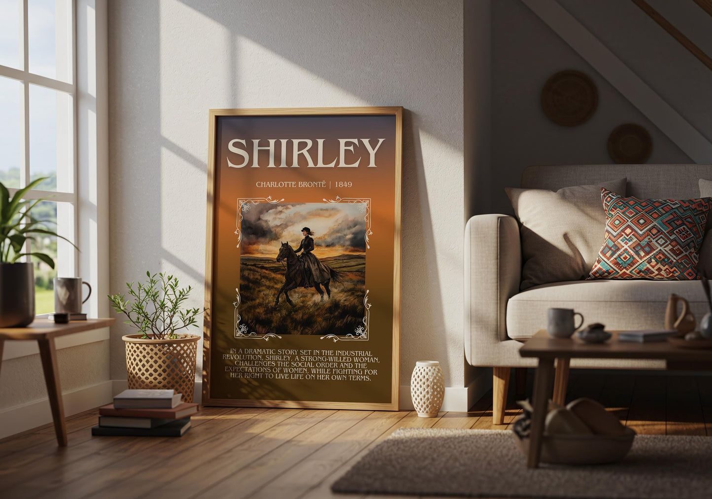 Shirley by Charlotte Bronte | Descriptive Book Poster | Blurby