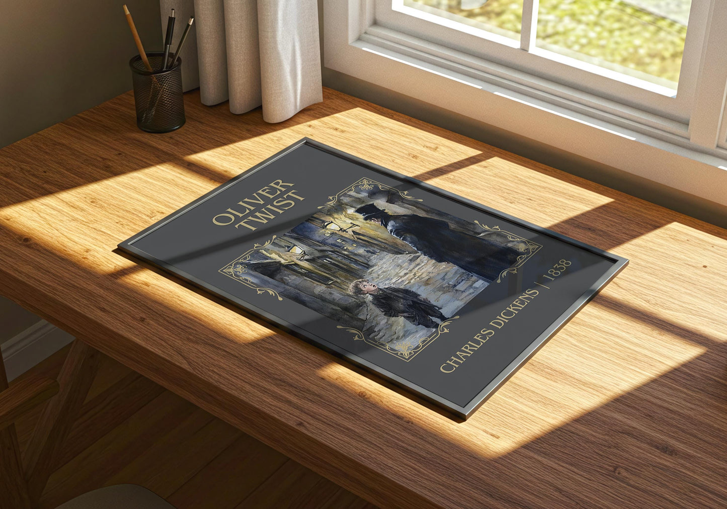 Oliver Twist by Charles Dickens | Descriptive Book Poster | Minimalist