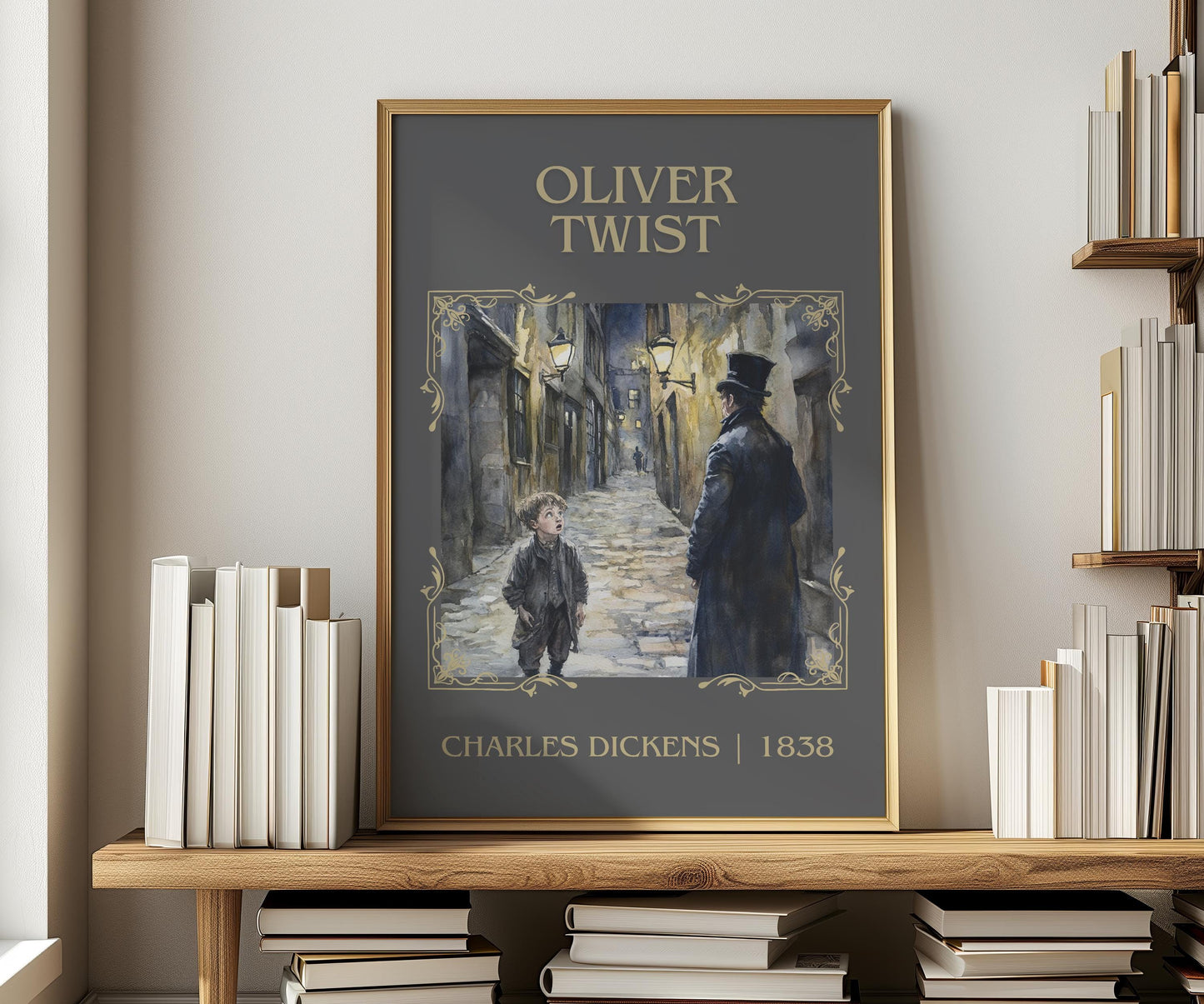 Oliver Twist by Charles Dickens | Descriptive Book Poster | Minimalist