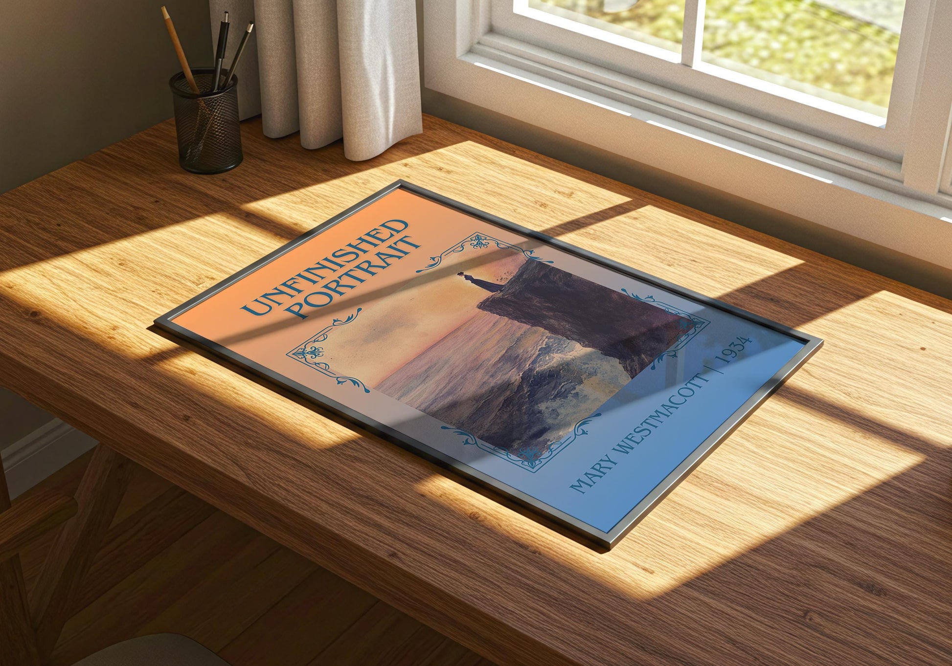 Unfinished Portrait by Mary Westmacott | Descriptive Book Poster | Minimalist