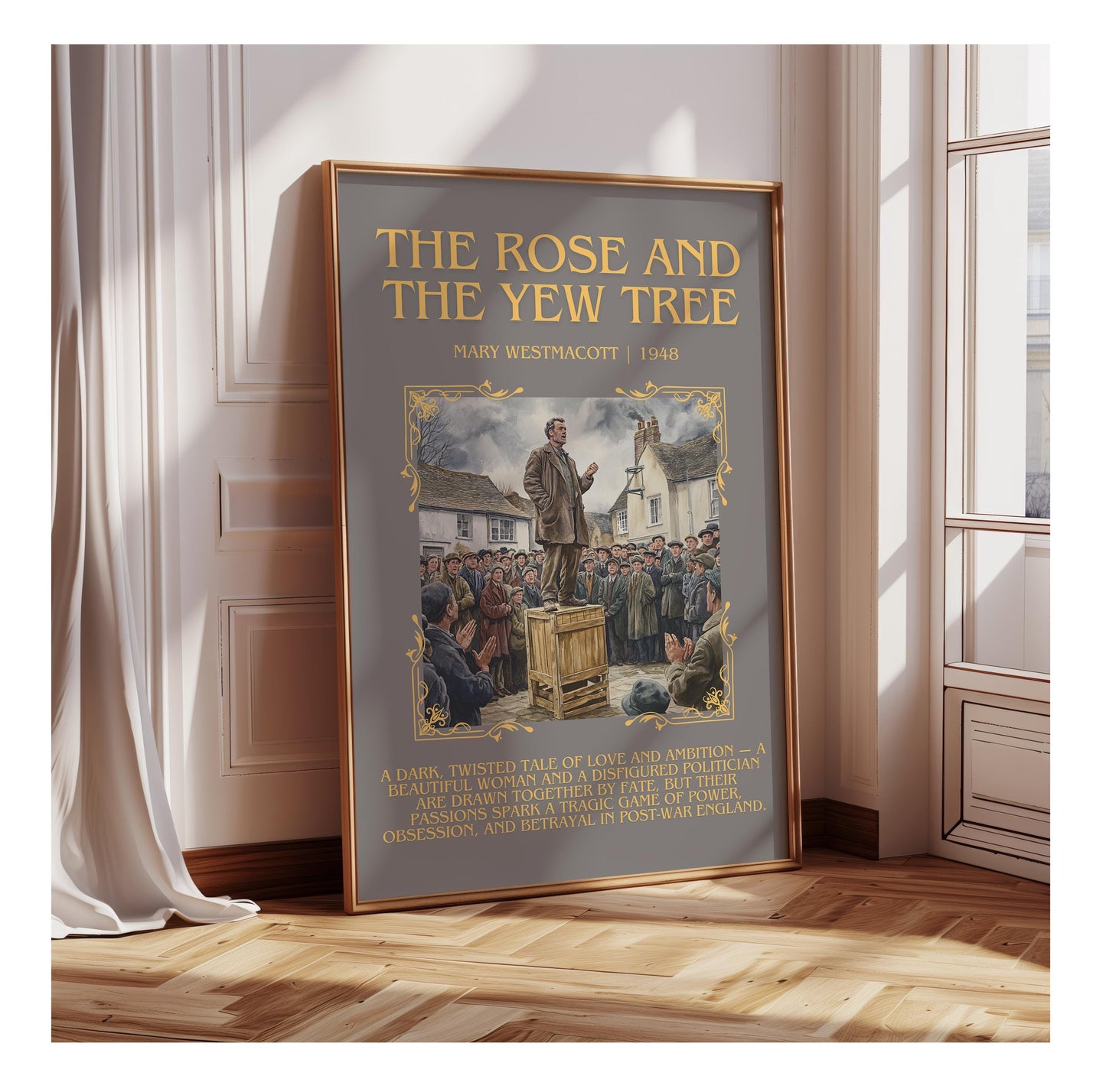 The Rose And The Yew Tree by Mary Westmacott | Descriptive Book Poster | Blurby